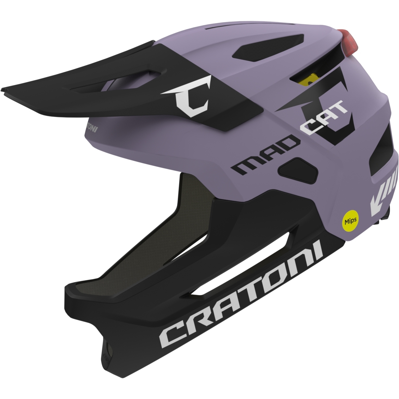 Photo produit de CRATONI Casque Vélo Enfant - MadCat MIPS - purple-black matt