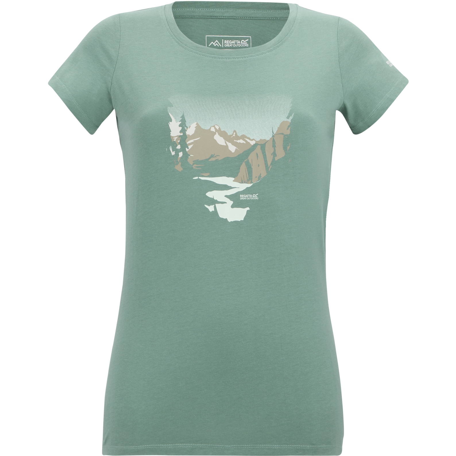Женская футболка Regatta Breeze - Ivy Moss C0Q бирюзового цвета