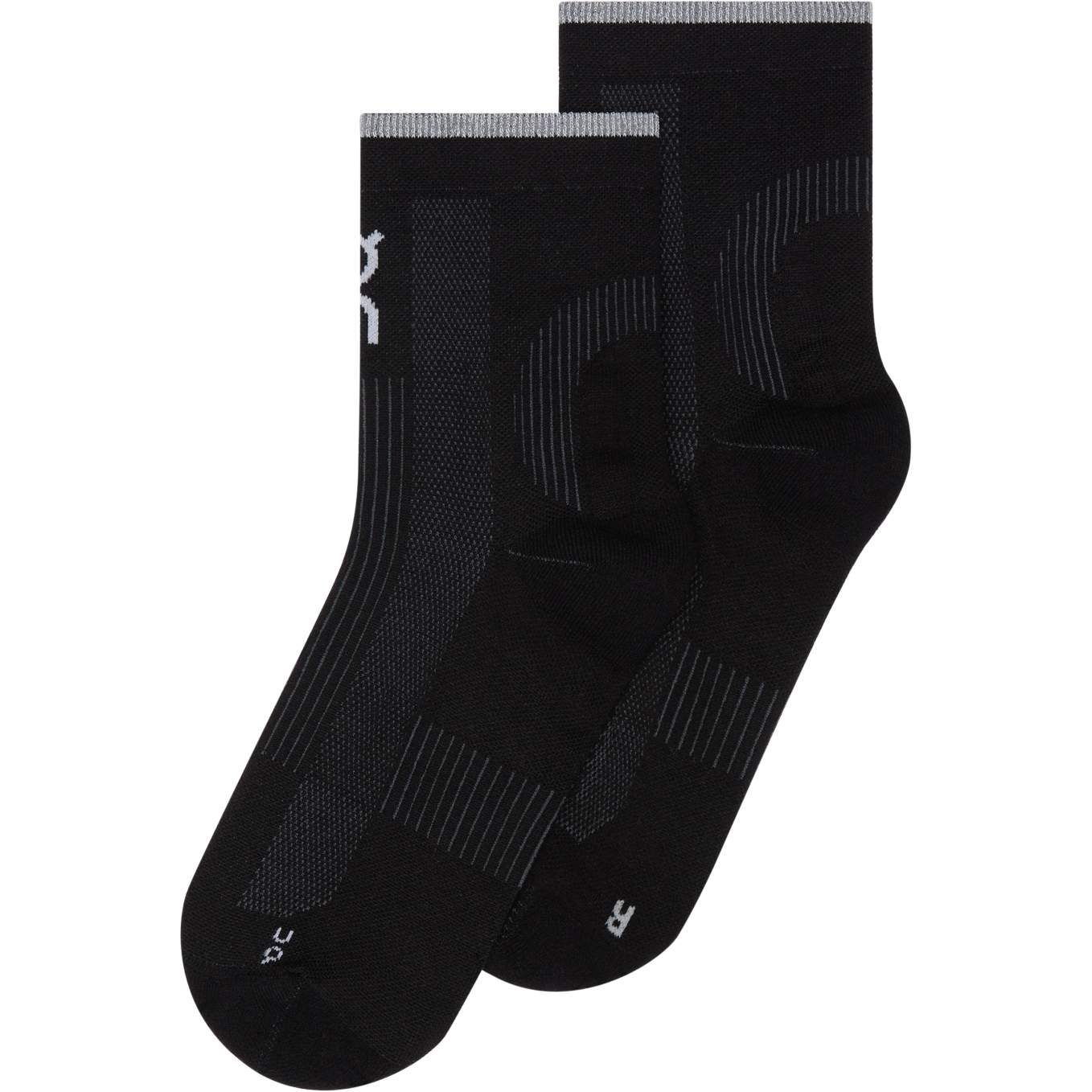 Produktbild von On Performance Run Mid Laufsocken Unisex - Black | Eclipse