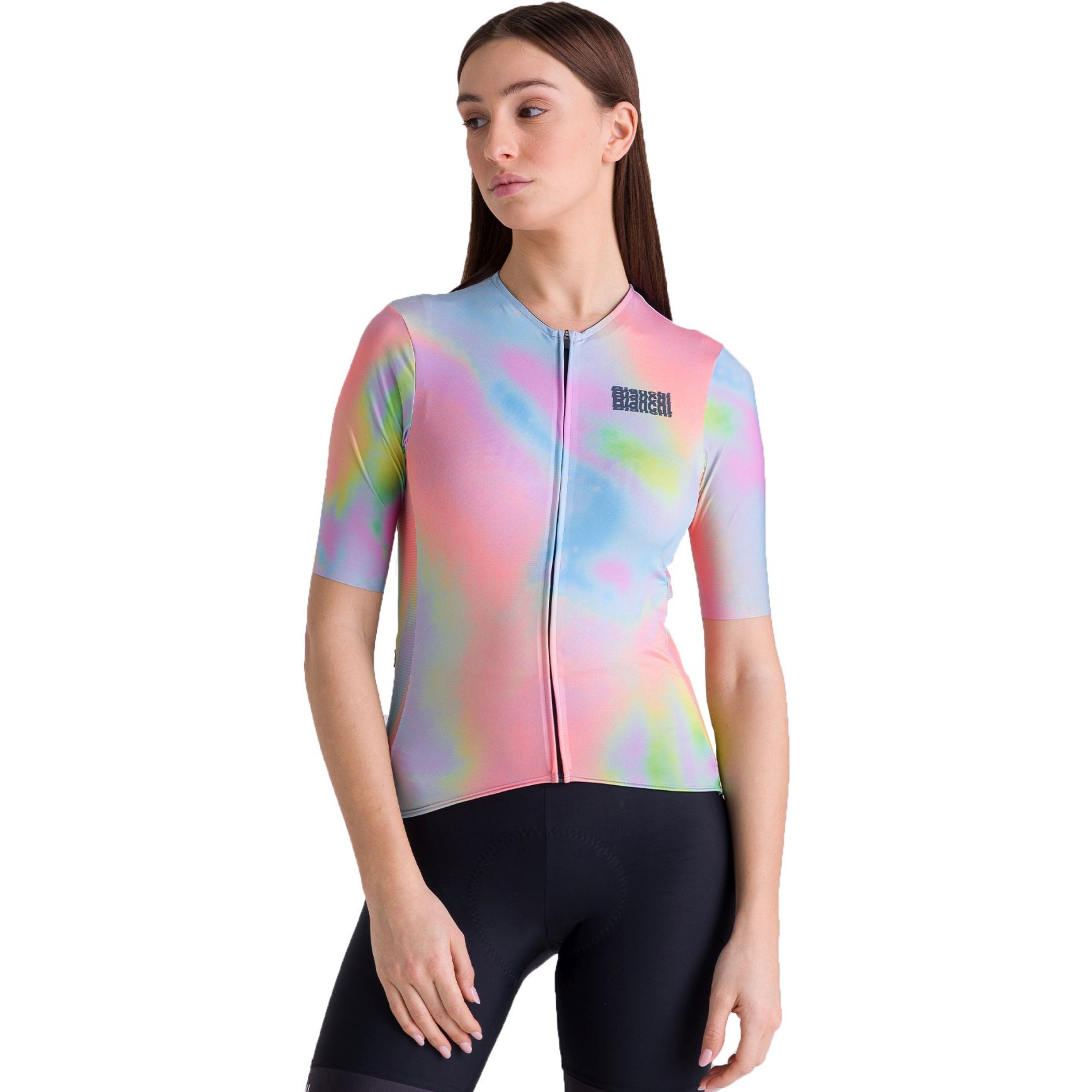 Produktbild von Santini Bianchi Milano Pop Kurzarmtrikot Unisex BI97175CPOP - print