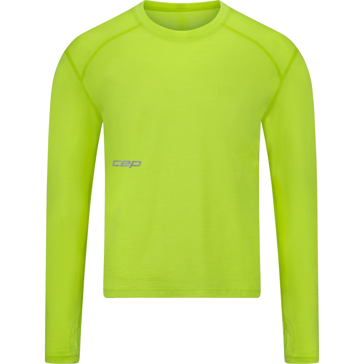 Produktbild von CEP Core Run Merino Langarmshirt Herren - lime