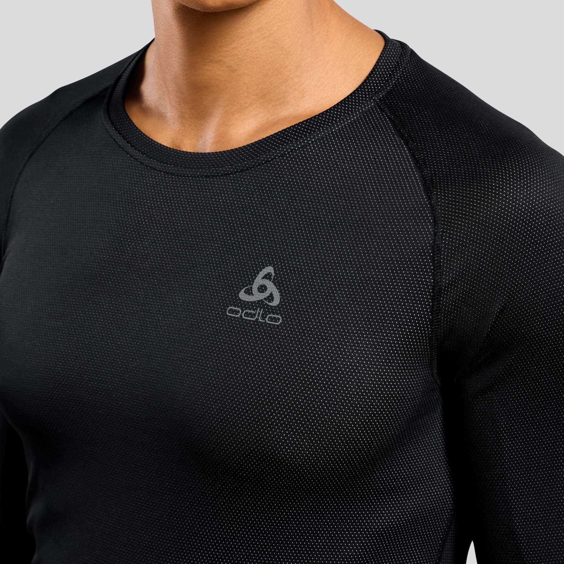 Canotta Termica Uomo Manica Lunga – Base Layer Ciclismo, Traspirante E Confortevole – Colore Nero