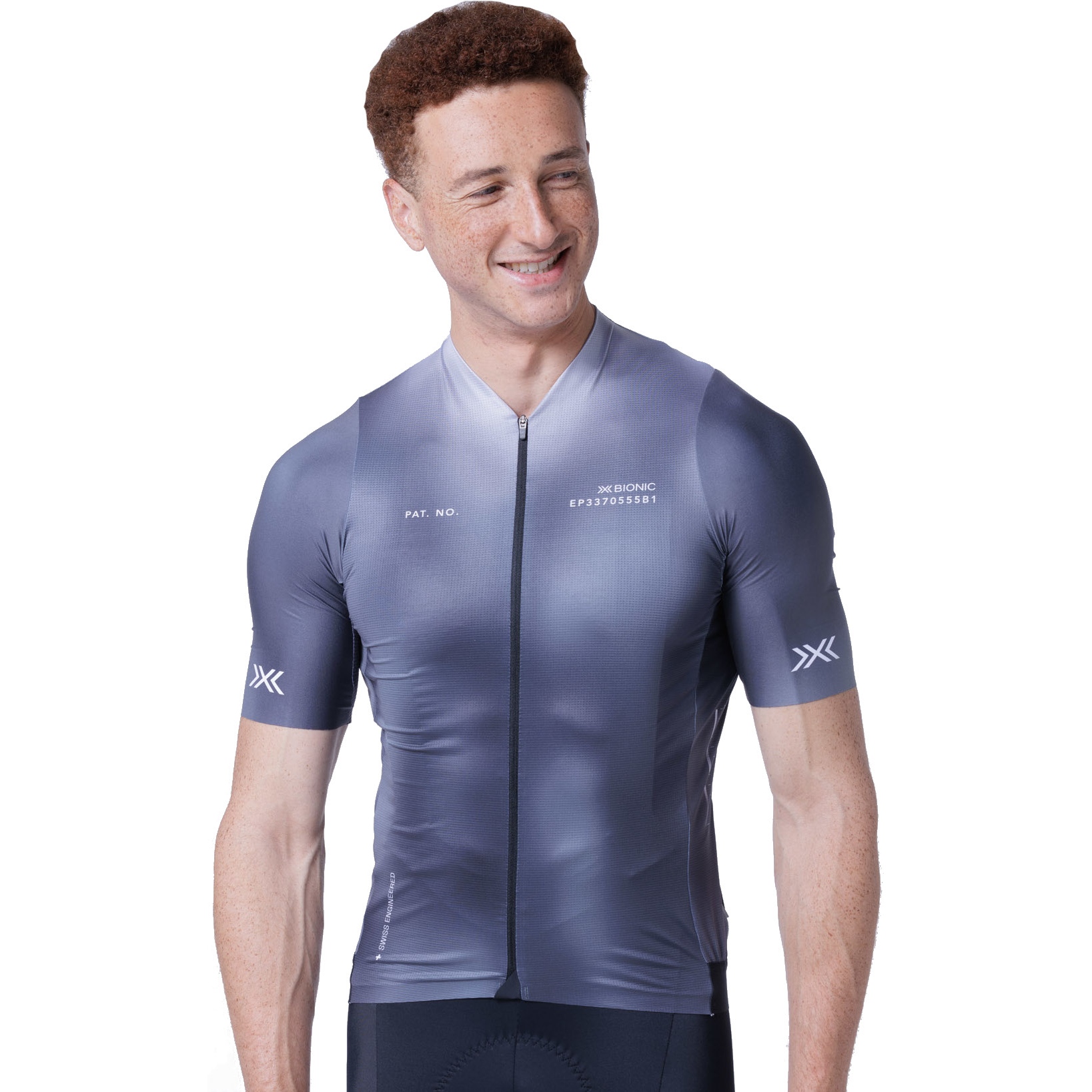 Productfoto van X-Bionic Corefusion Aero Fietsshirt Heren - dark monochromatic heatmap