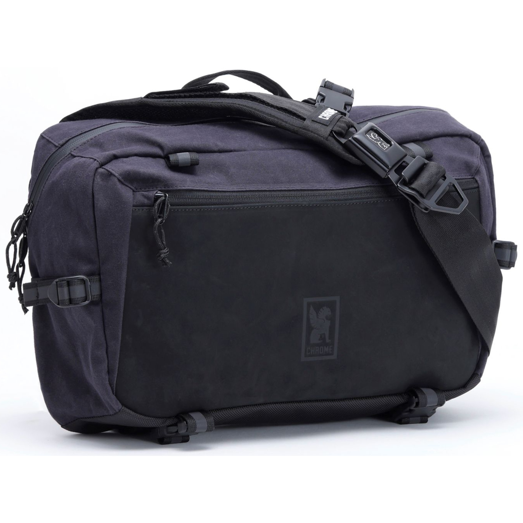 CHROME Kadet Max Sling Bag - 15L - Black Canvas Leather | BIKE24