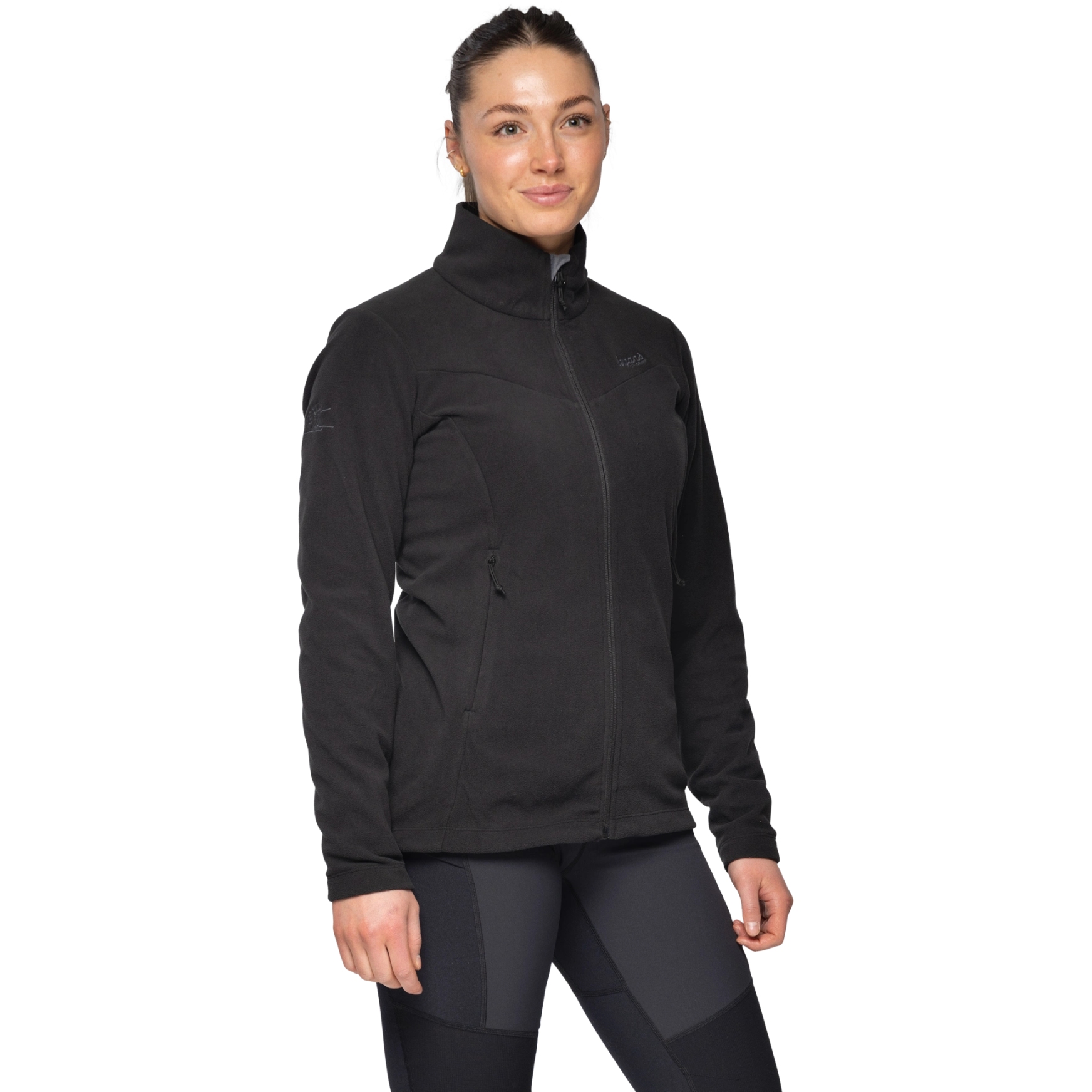 Produktbild von Bergans Finnsnes Fleece Jacke Damen - schwarz