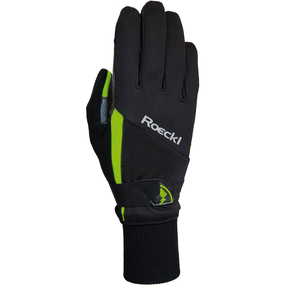 Produktbild von Roeckl Sports Lappi Kinder Winterhandschuhe - schwarz/gelb 0002