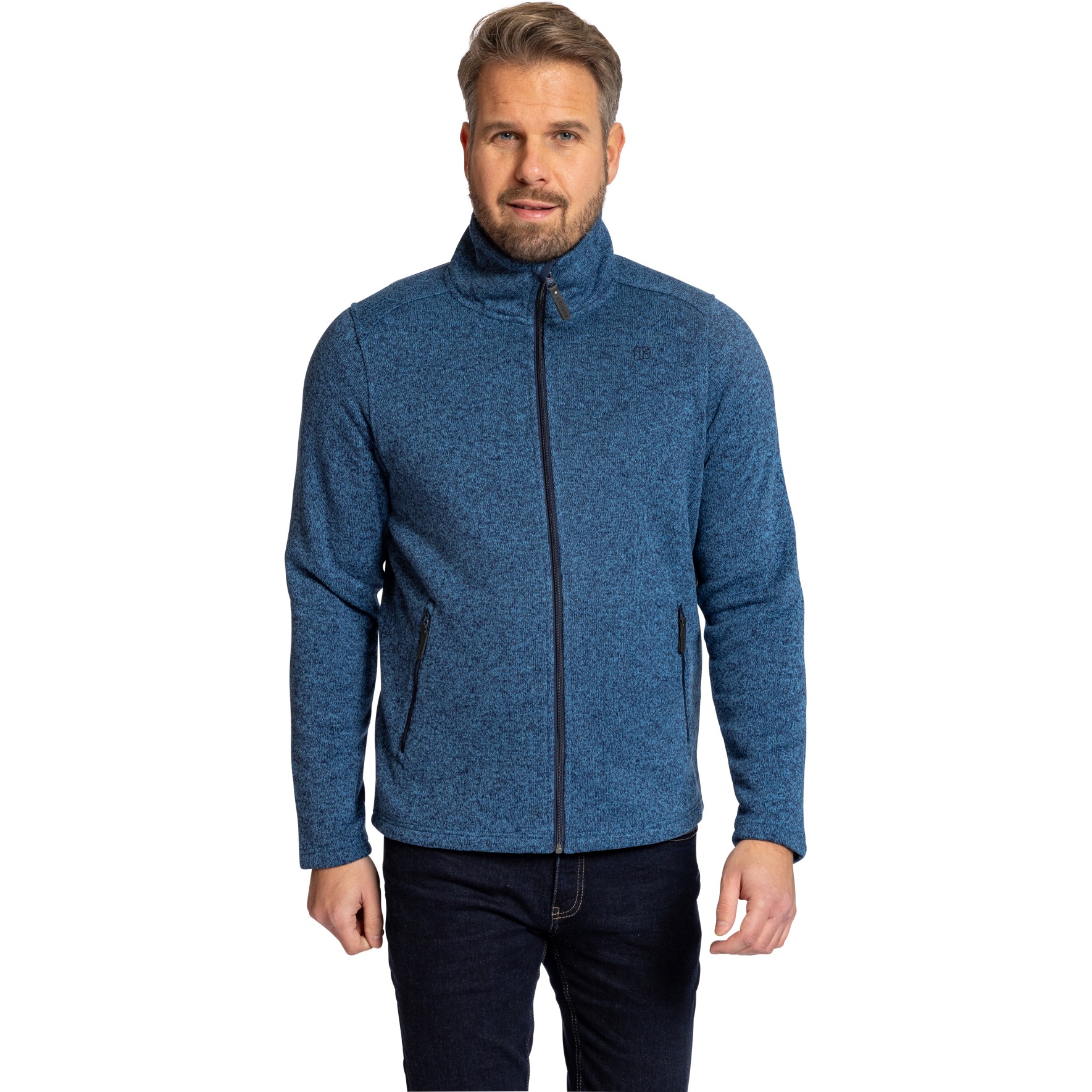 Picture of Elkline FOR GOOD Fleece Jacket Men - seaportblue