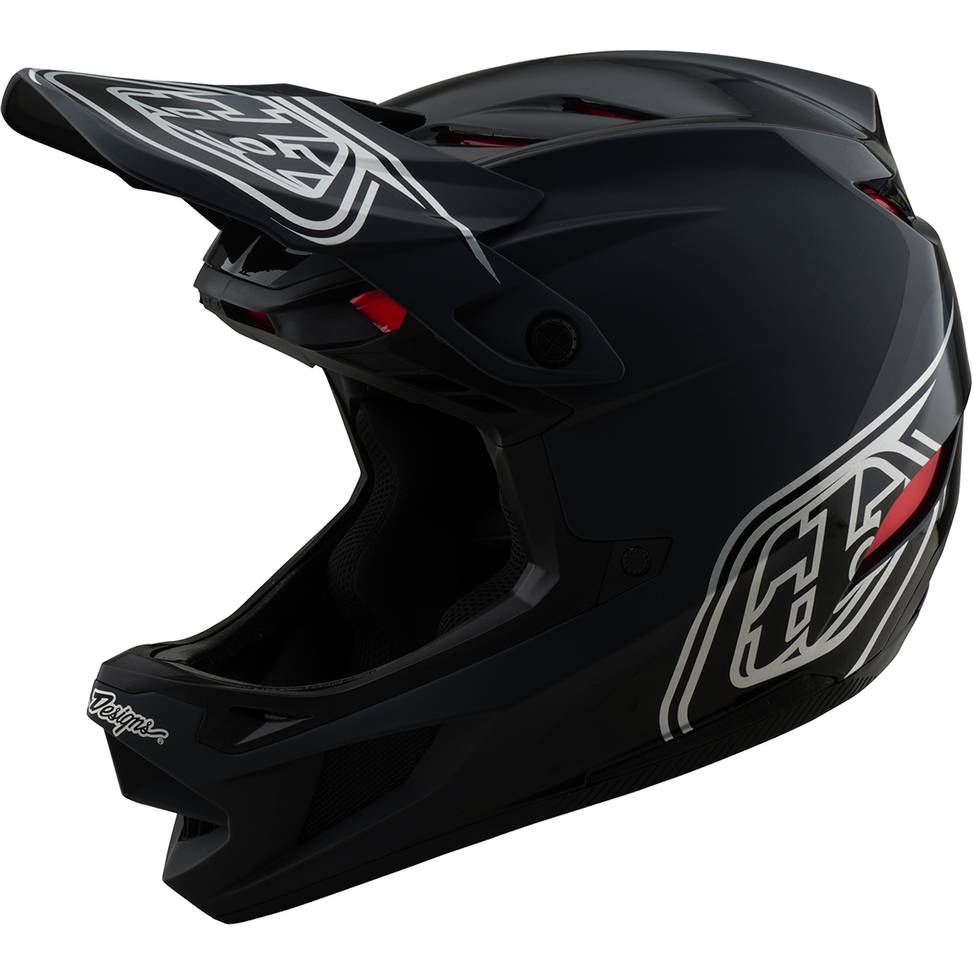 Kuva tuotteesta Troy Lee Designs D4 Polyacrylite MIPS Helmet - Shadow Black