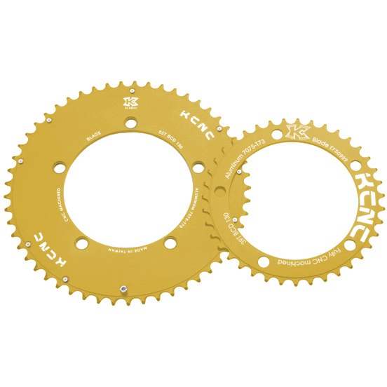Image of KCNC Blade Series Chainrings Aero 130mm - gold