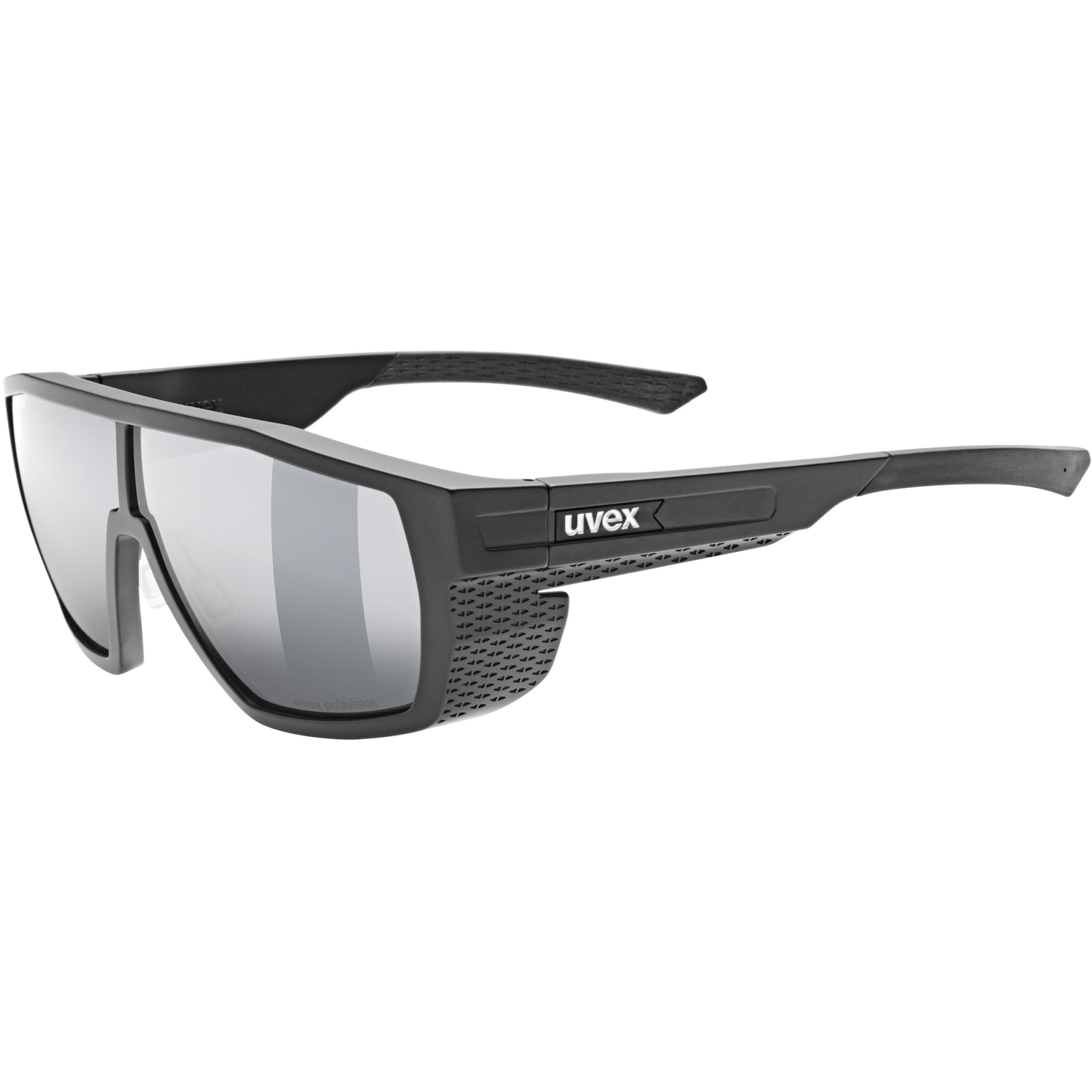 Picture of Uvex mtn style P Glasses - black matt/polavision mirror silver