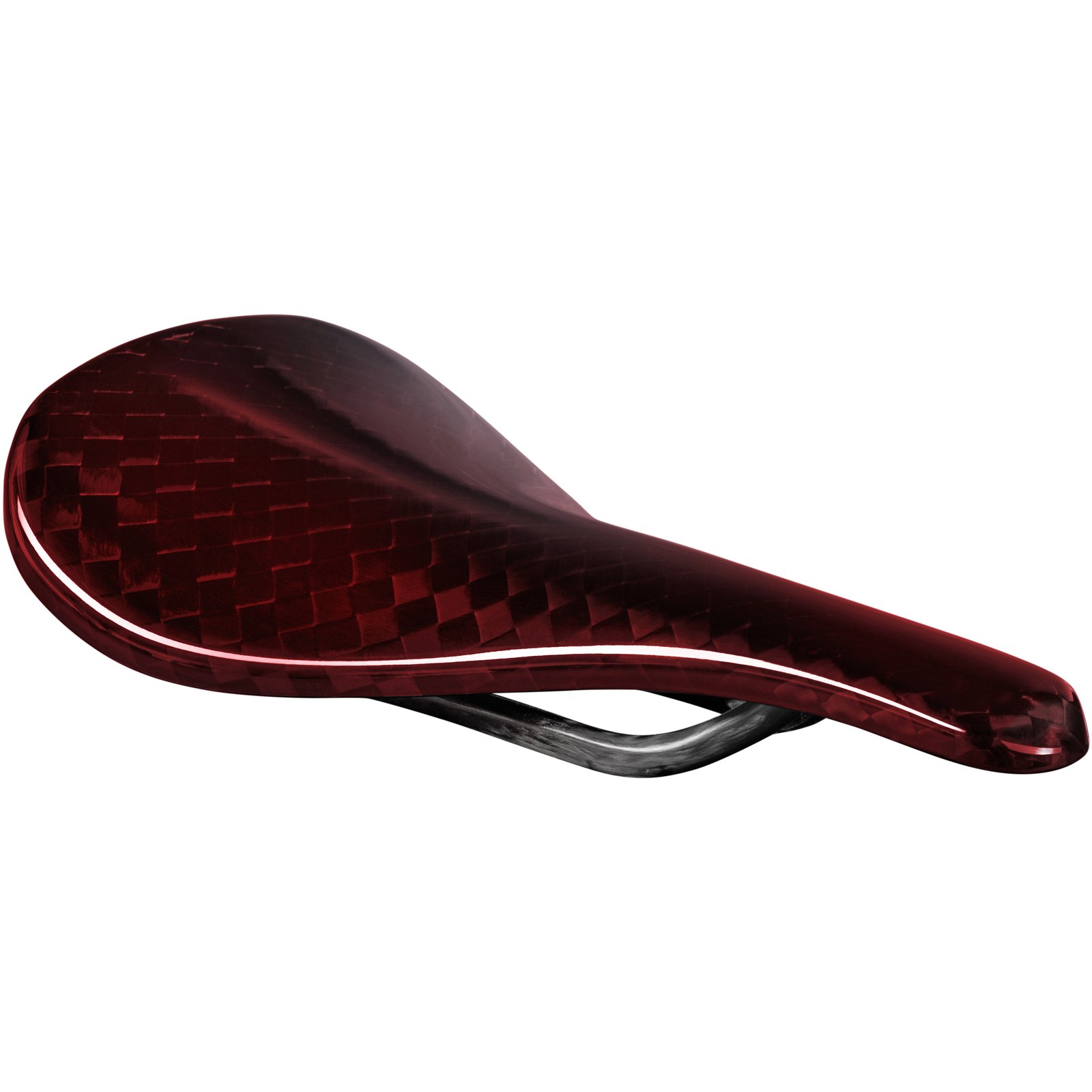 Image of Beast Components Pure Carbon Saddle - 130mm, SQUARE red