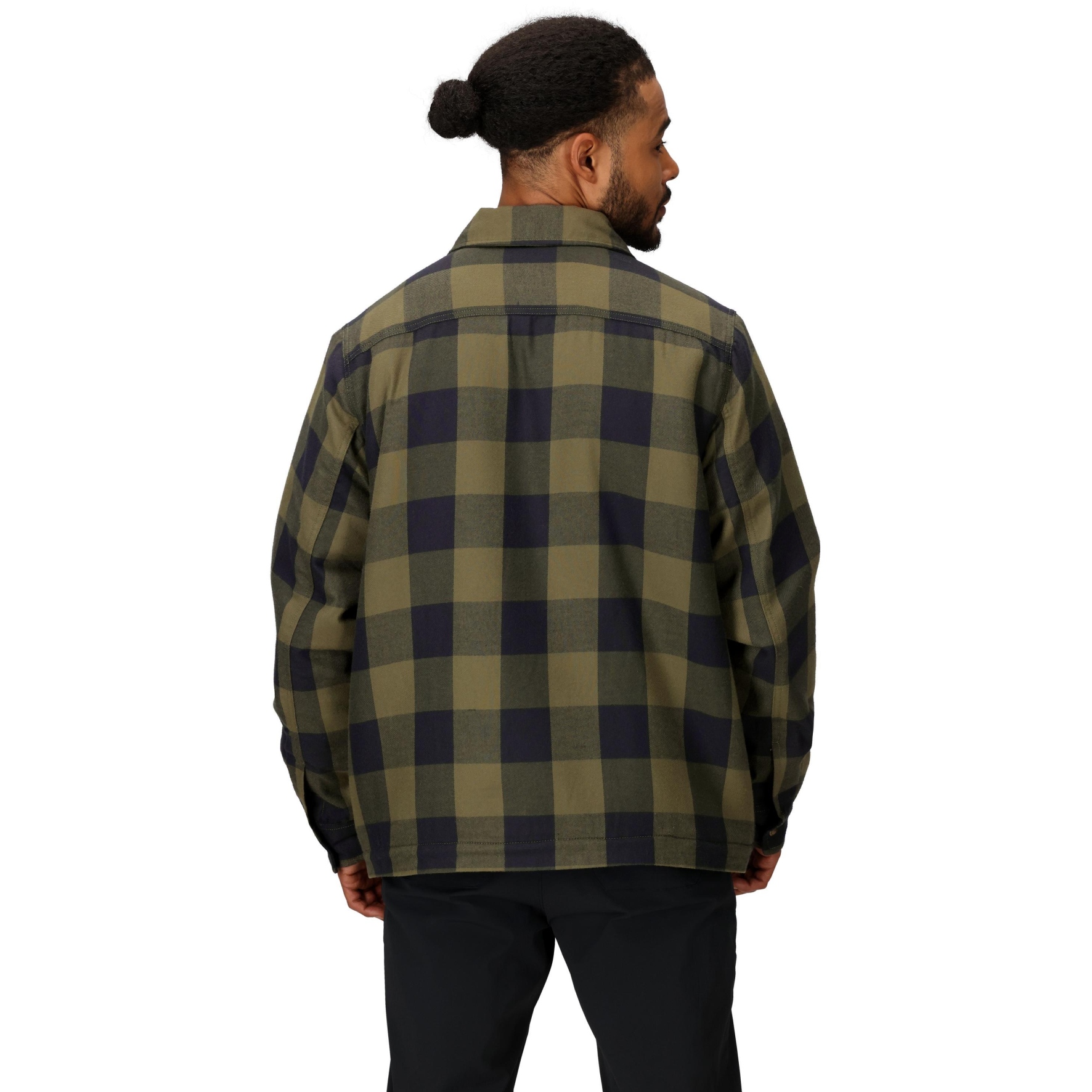 Marmot Ridgefield Sherpa Flannel Shirt Jacket Men - nori/black