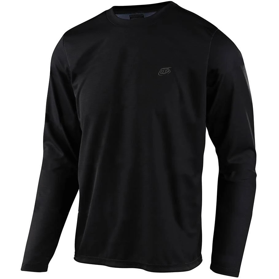 Productfoto van Troy Lee Designs Flowline Shirt met Lange Mouwen Heren - Solid Black