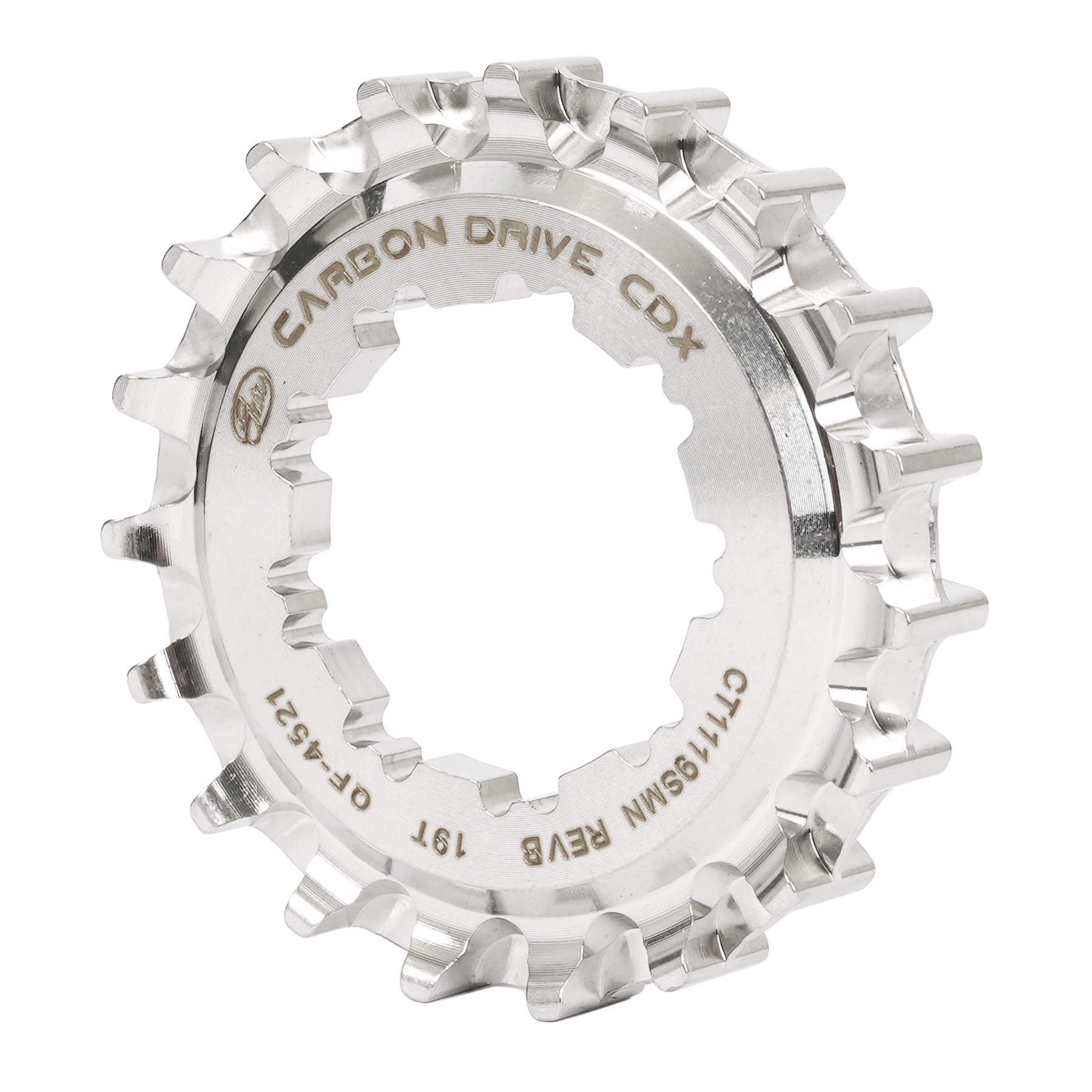 Picture of Gates Carbon Drive CDX Centertrack Sprocket - Rear | HG 9 Spline - stainless steel