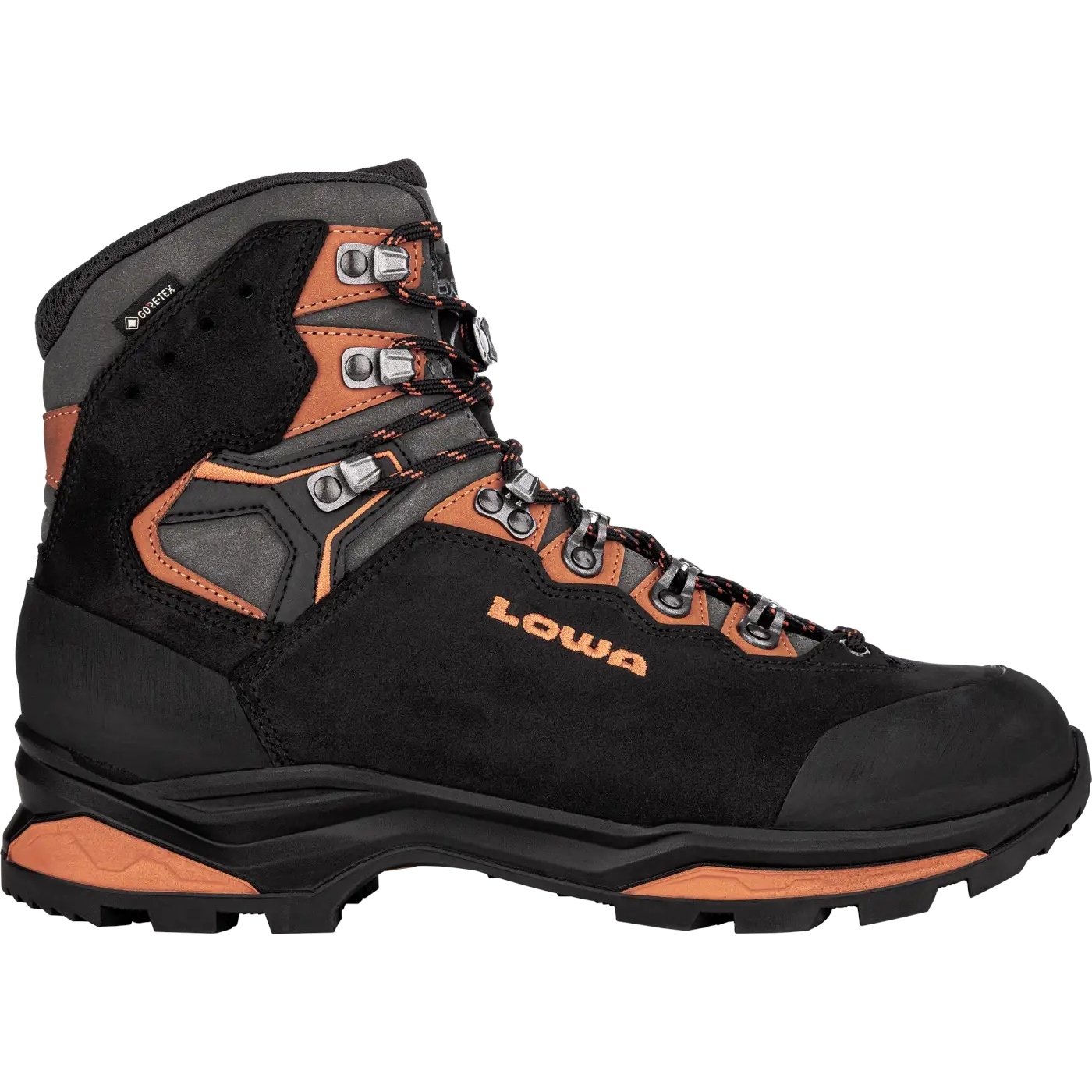 Bij elkaar passen een kopje uitvegen LOWA Camino Evo GTX Wide Men's Trekking Shoes - black/orange | BIKE24