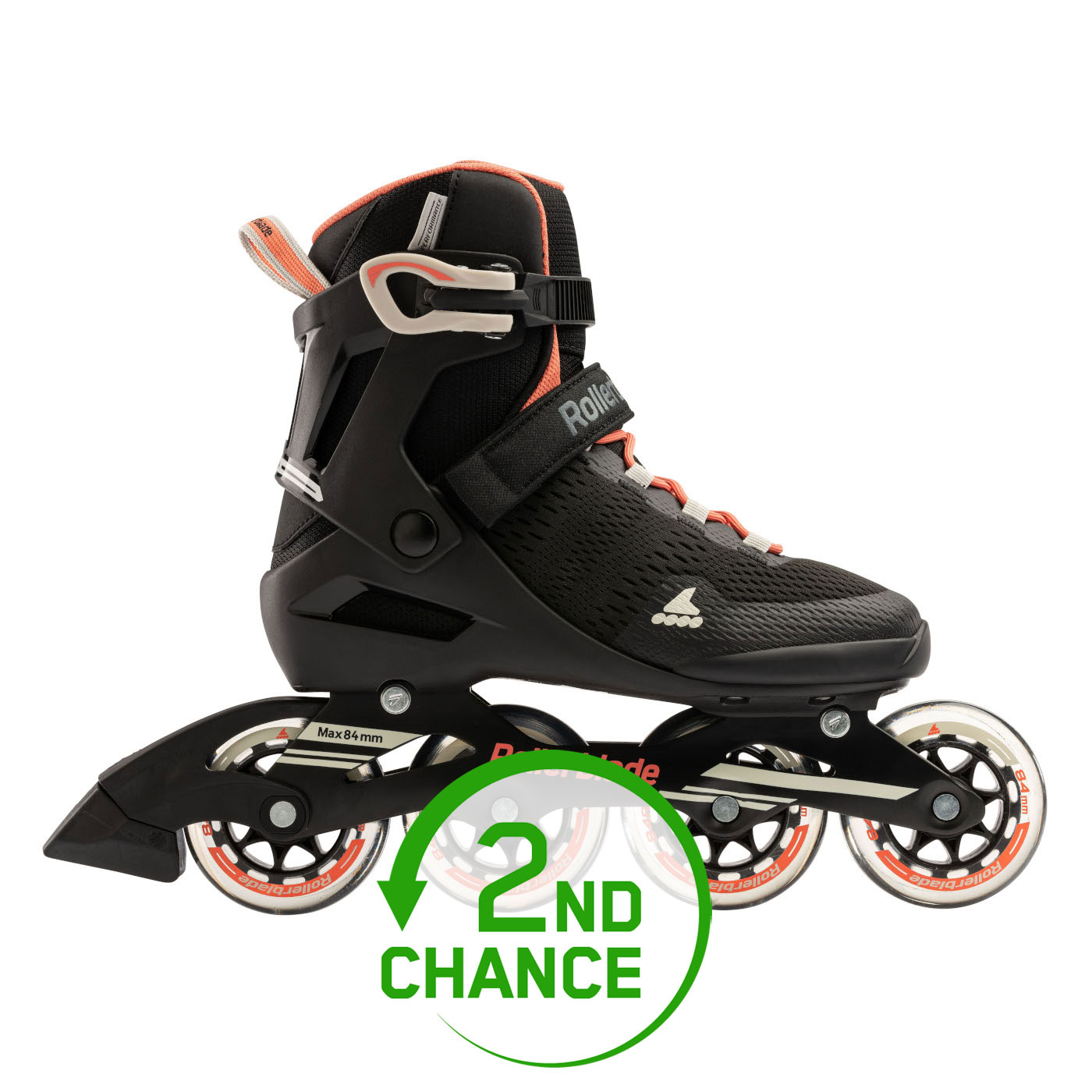 Produktbild von Rollerblade Sirio 84 W - Damen Fitness Inlineskates - 2022 - black/coral - B-Ware