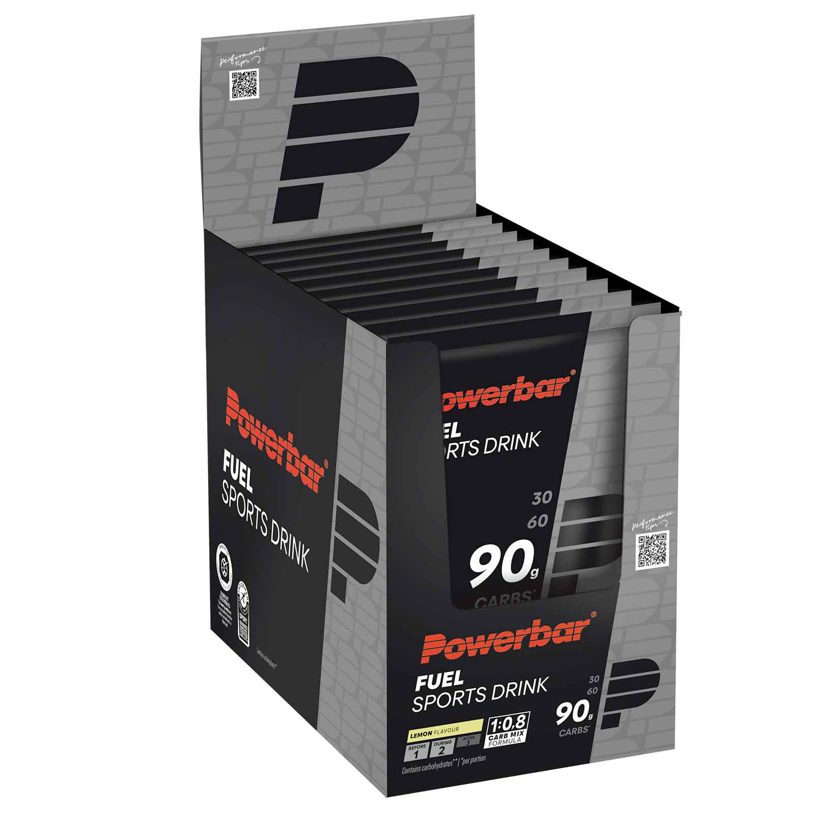 Produktbild von Powerbar Fuel 90 Sports Drink - Kohlenhydrat-Getränkepulver - 10x94g
