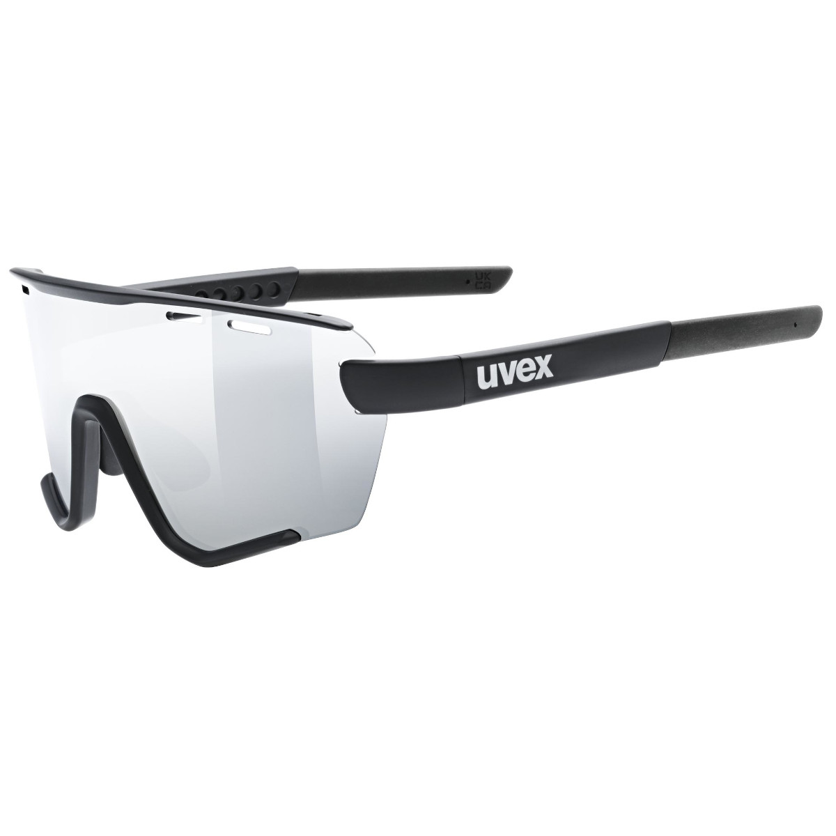 Picture of Uvex sportstyle 236 small Set Glasses - black matt/mirror silver + clear