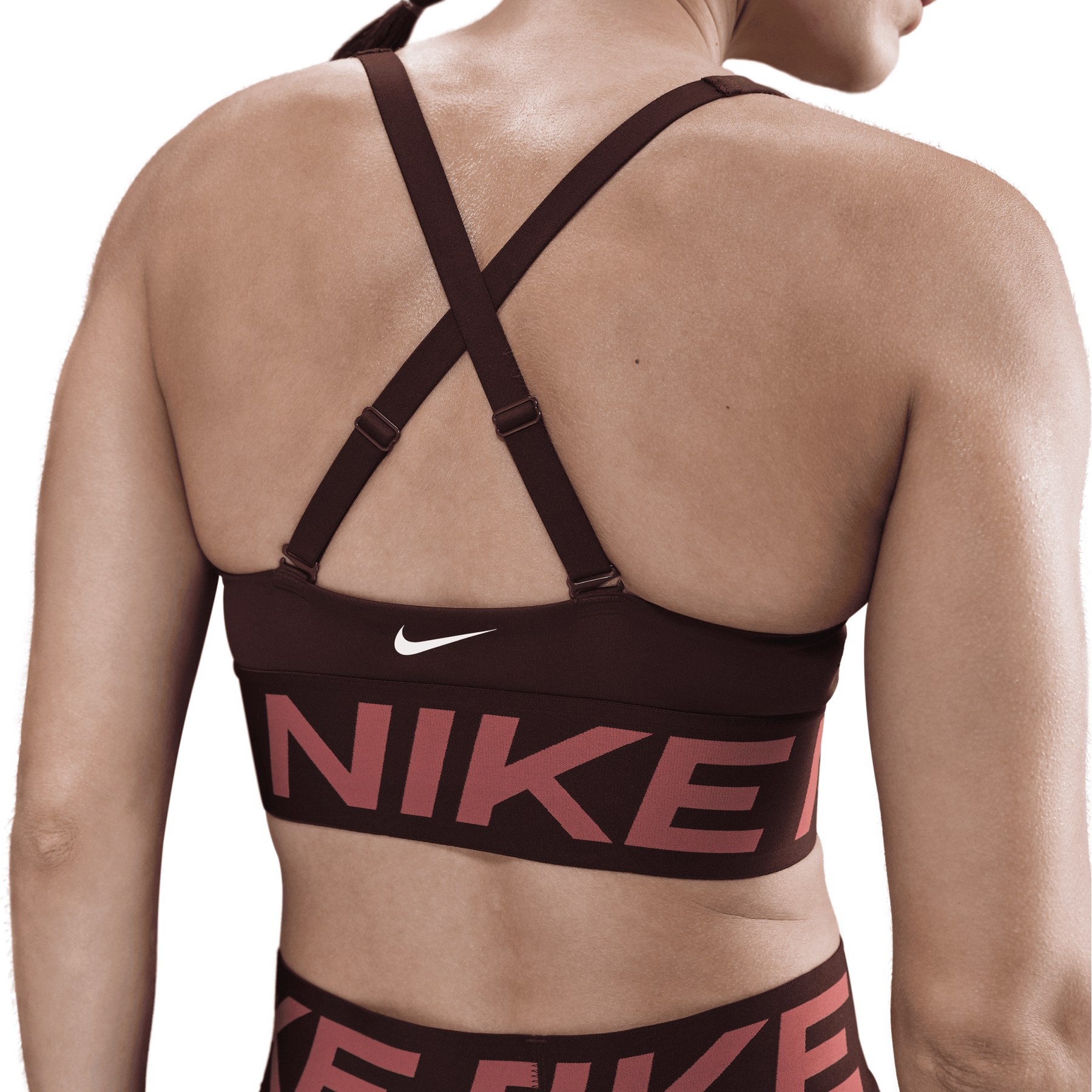 nike indy sports bra burgundy