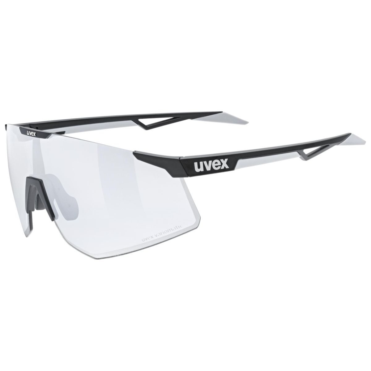 Picture of Uvex pace perform V Glasses - black matt/litemirror silver variomatic