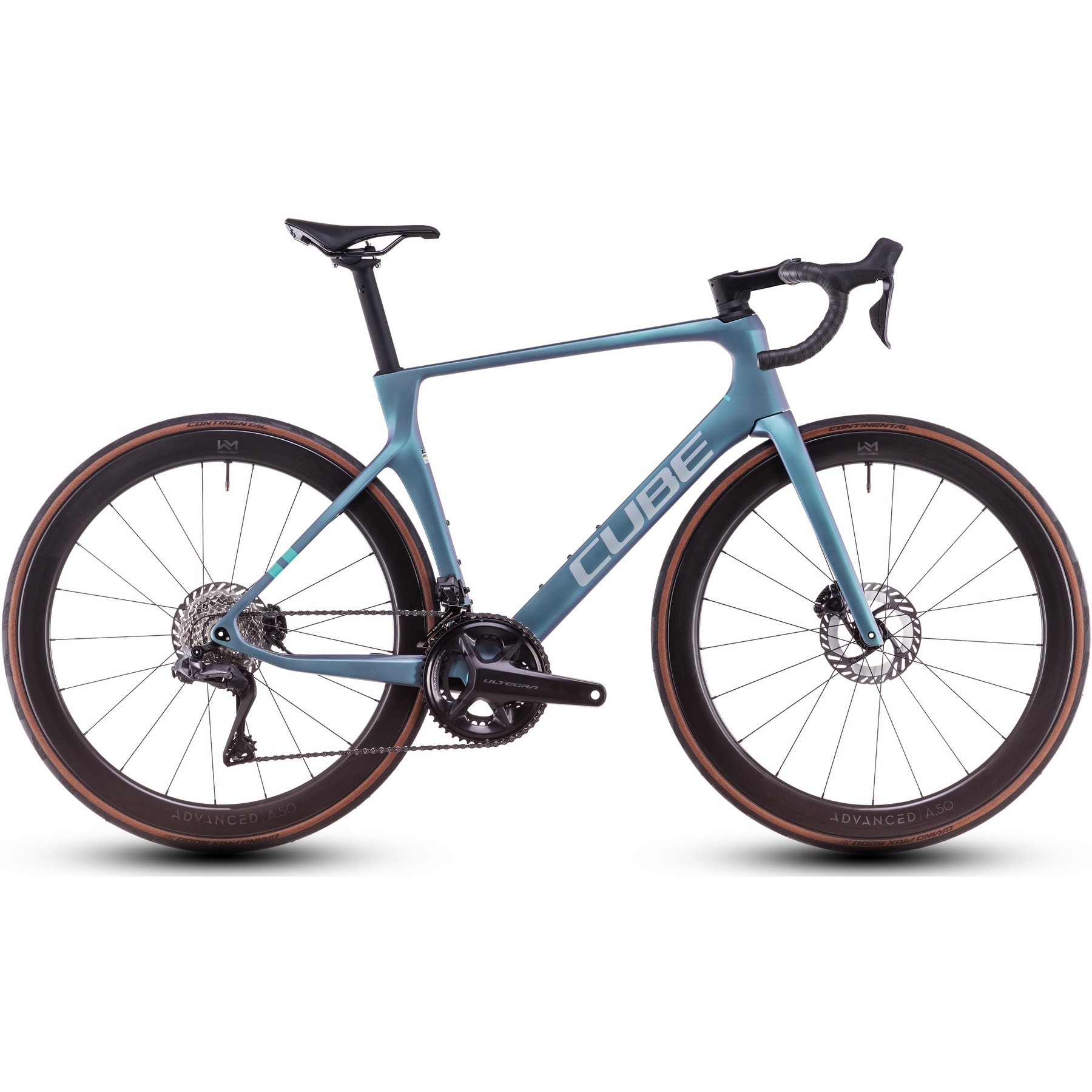 Picture of CUBE AGREE C:62 Pro - Carbon Roadbike - 2025 - polarlight / aquagreen