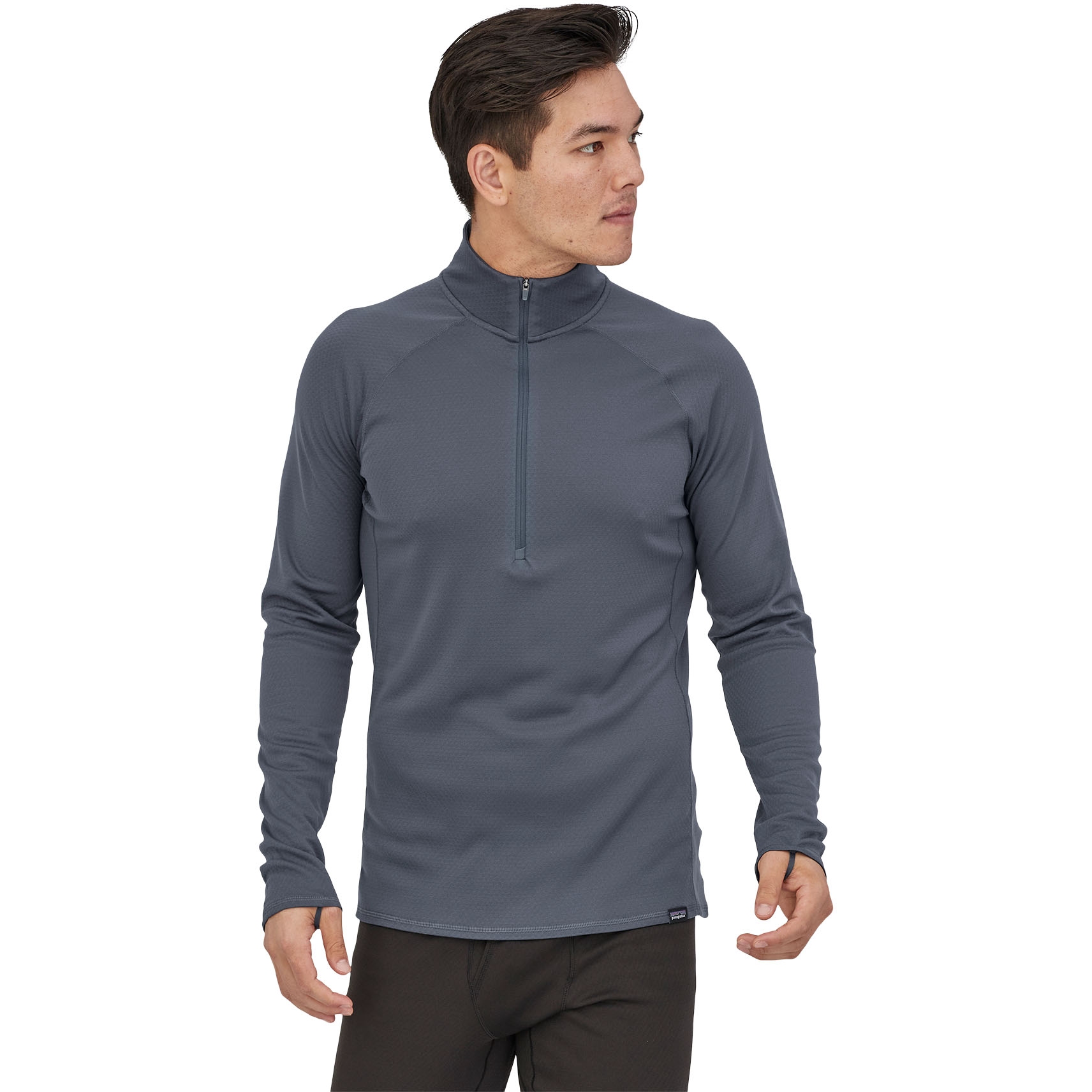 Picture of Patagonia Men&#039;s Capilene Midweight Zip Neck Baselayer - Smolder Blue