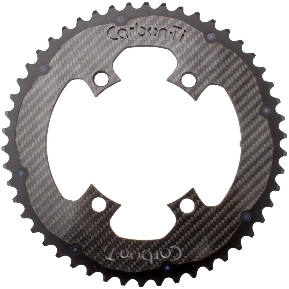Productfoto van Carbon-Ti X-CarboRing Chainring - 110mm - outer