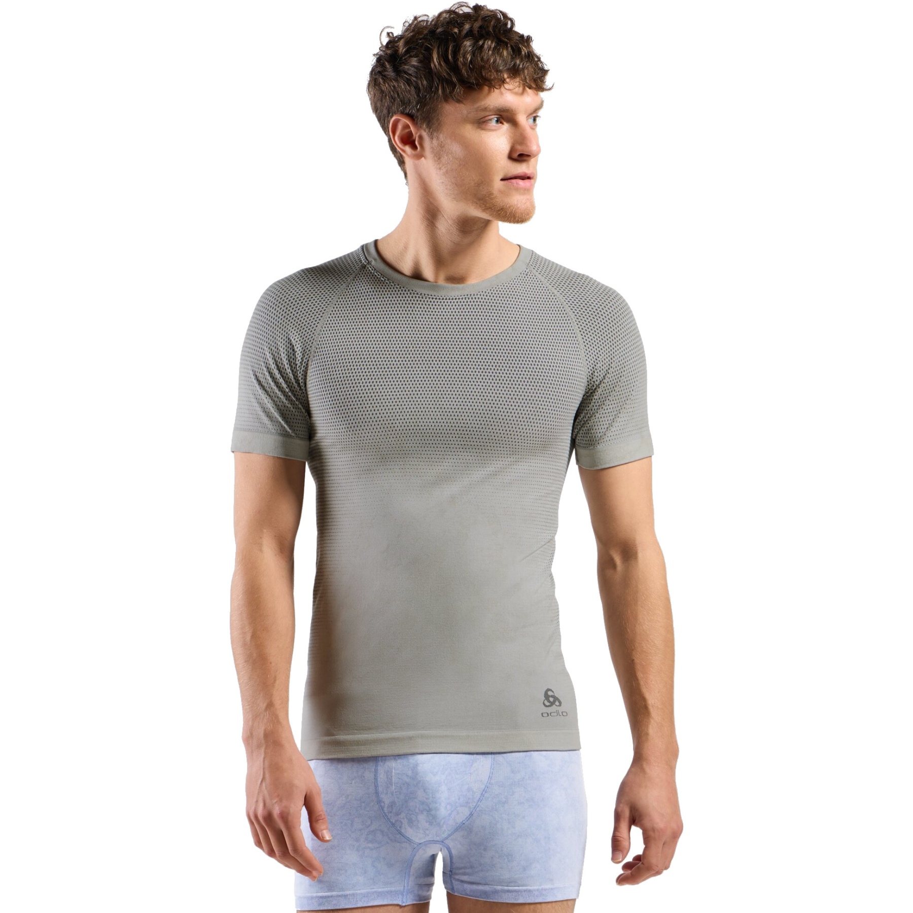 Immagine prodotto da Odlo Base Layer a Maniche Corte Uomo - Performance Light Rain-Dye - vetiver