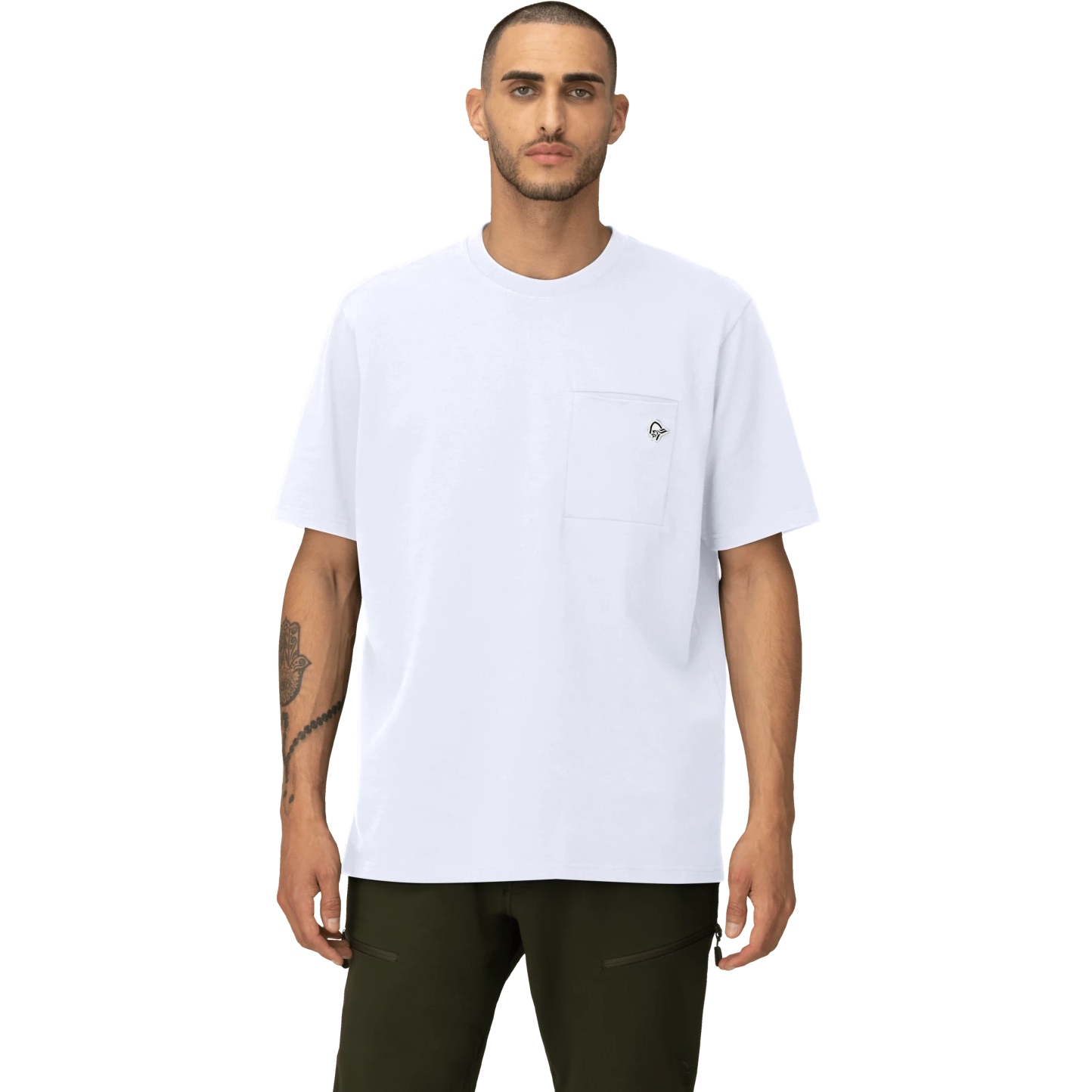 Picture of Norrona /29 cotton Pocket T-Shirt Men - Pure White