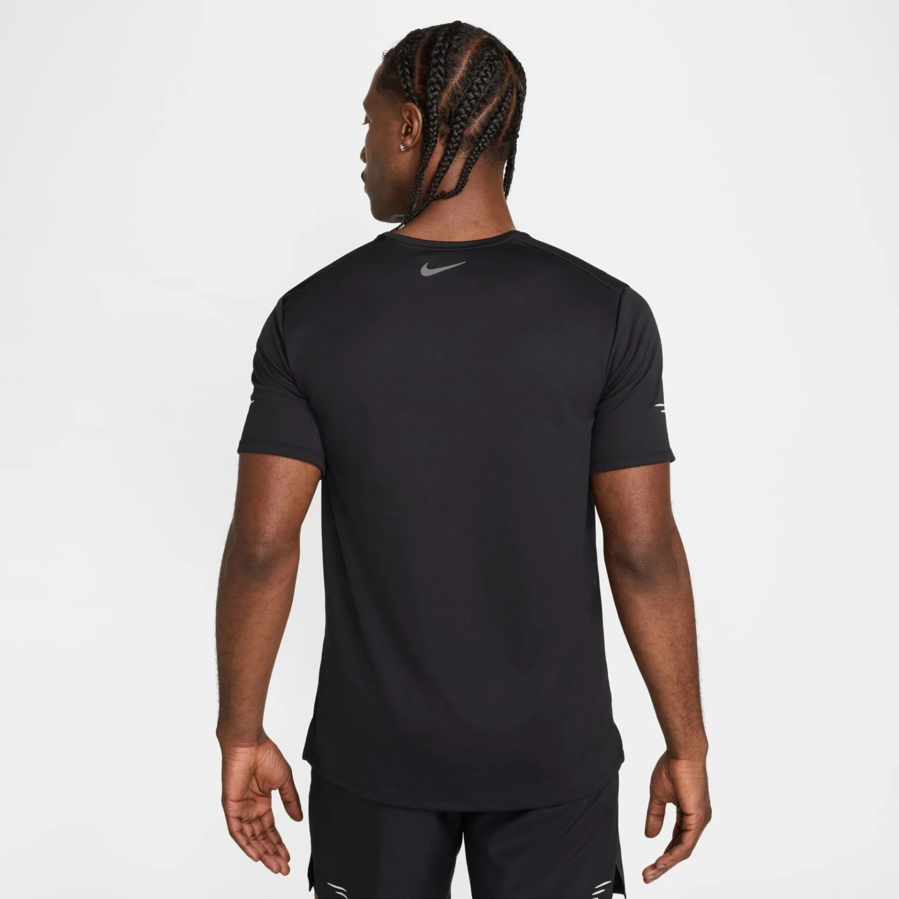 black nike miler t shirt