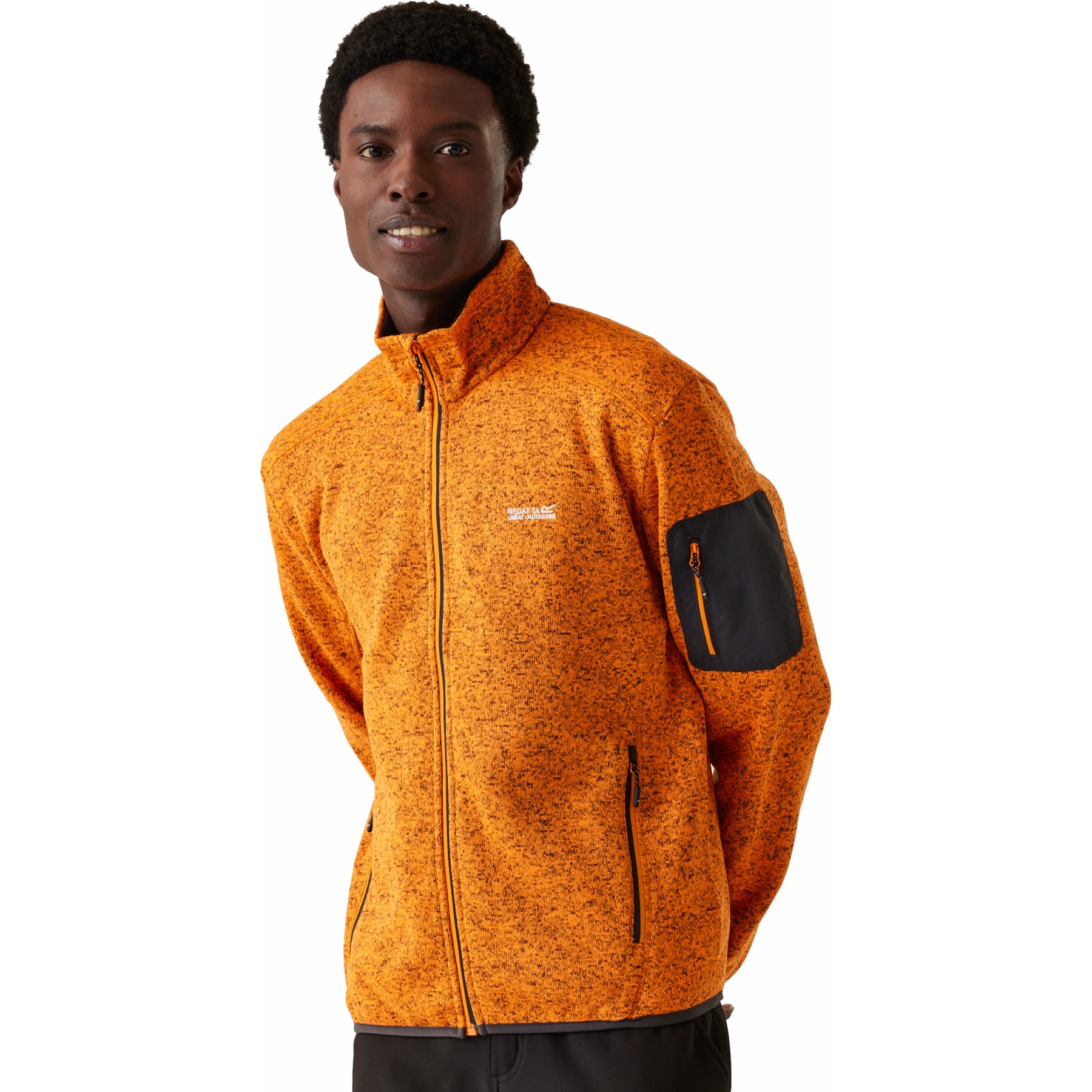 Polaire fashion orange homme