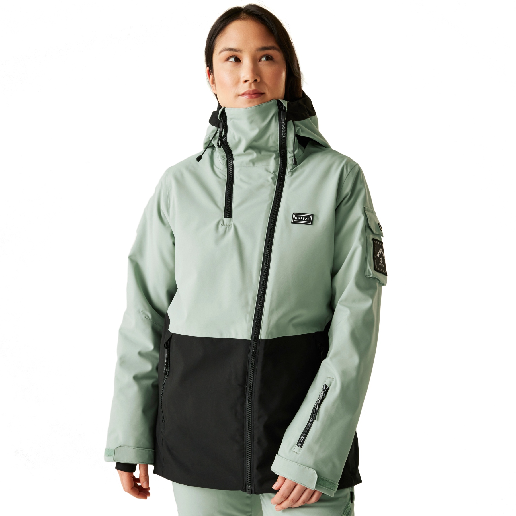 Dare 2b Gnarly Waterproof Ski Jacket Women - 0IC Glacier Green/Black ...