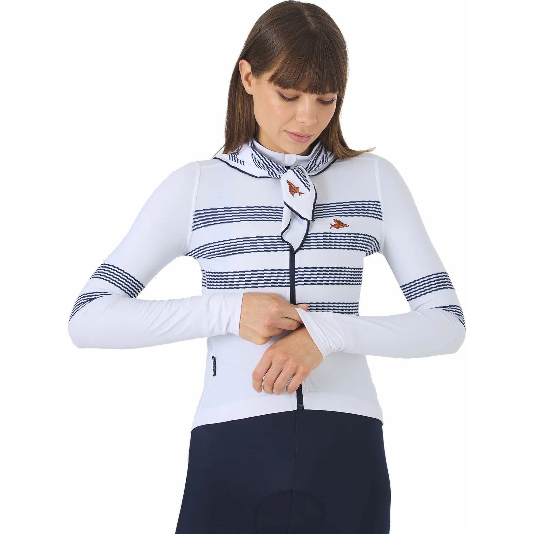 Café du Cycliste Charlie Long Sleeve Jersey Women - mariniere | BIKE24