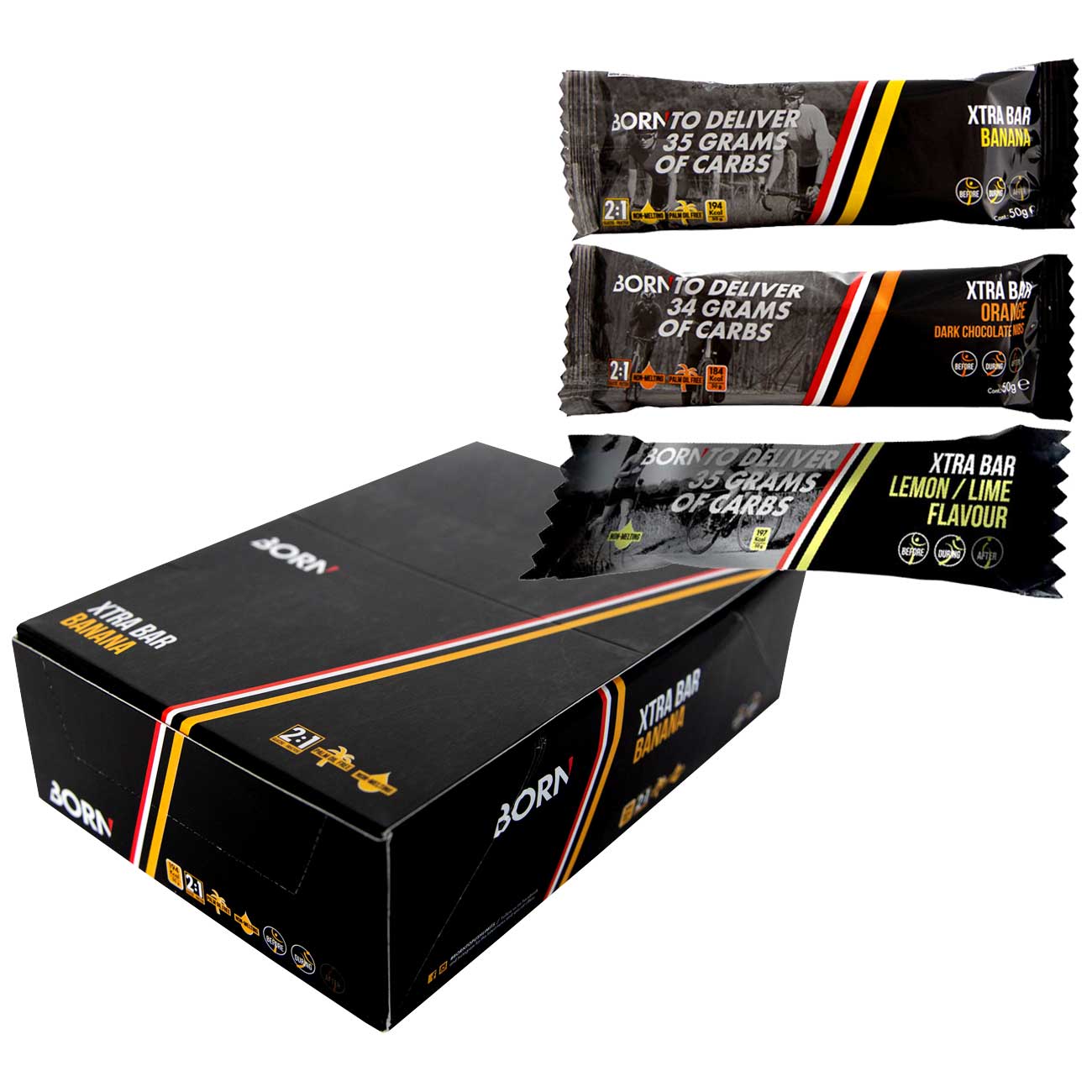 Picture of BORN Xtra Bar with Carbohydrates - 15x50g