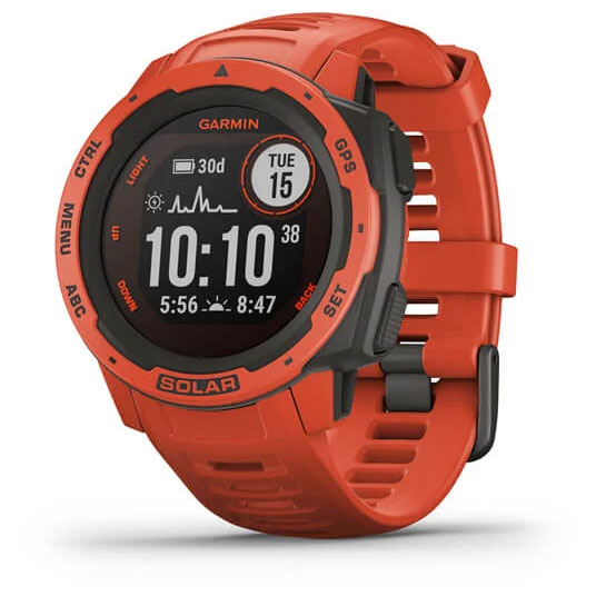 Picture of Garmin Instinct Solar GPS Smartwatch - flame red