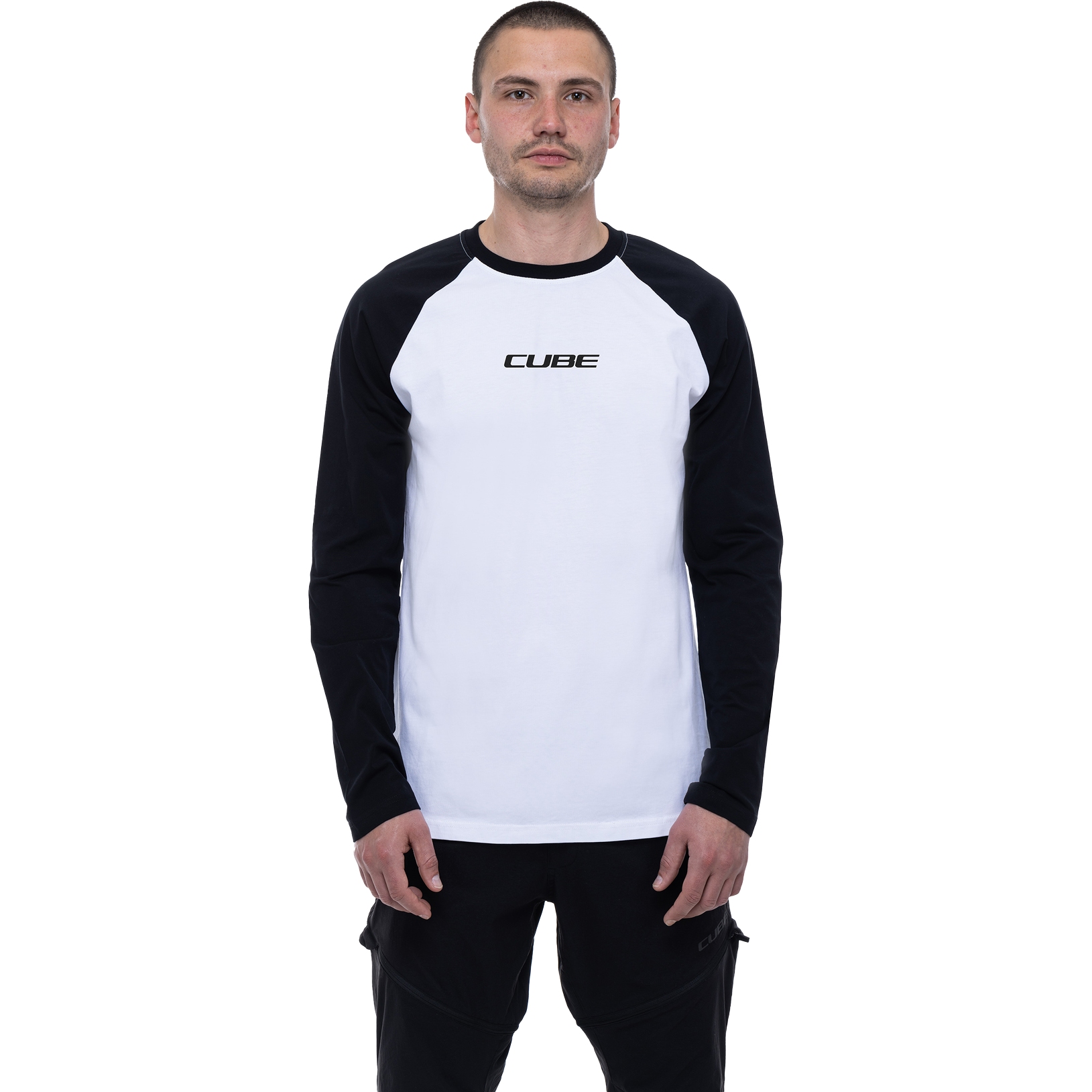 Picture of CUBE Organic Longsleeve Shirt Men - black´n´white