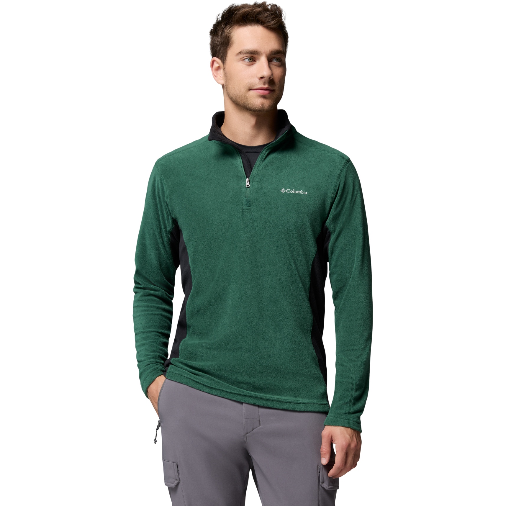 Columbia Maglia a Maniche Lunghe Uomo Klamath Range II Half Zip