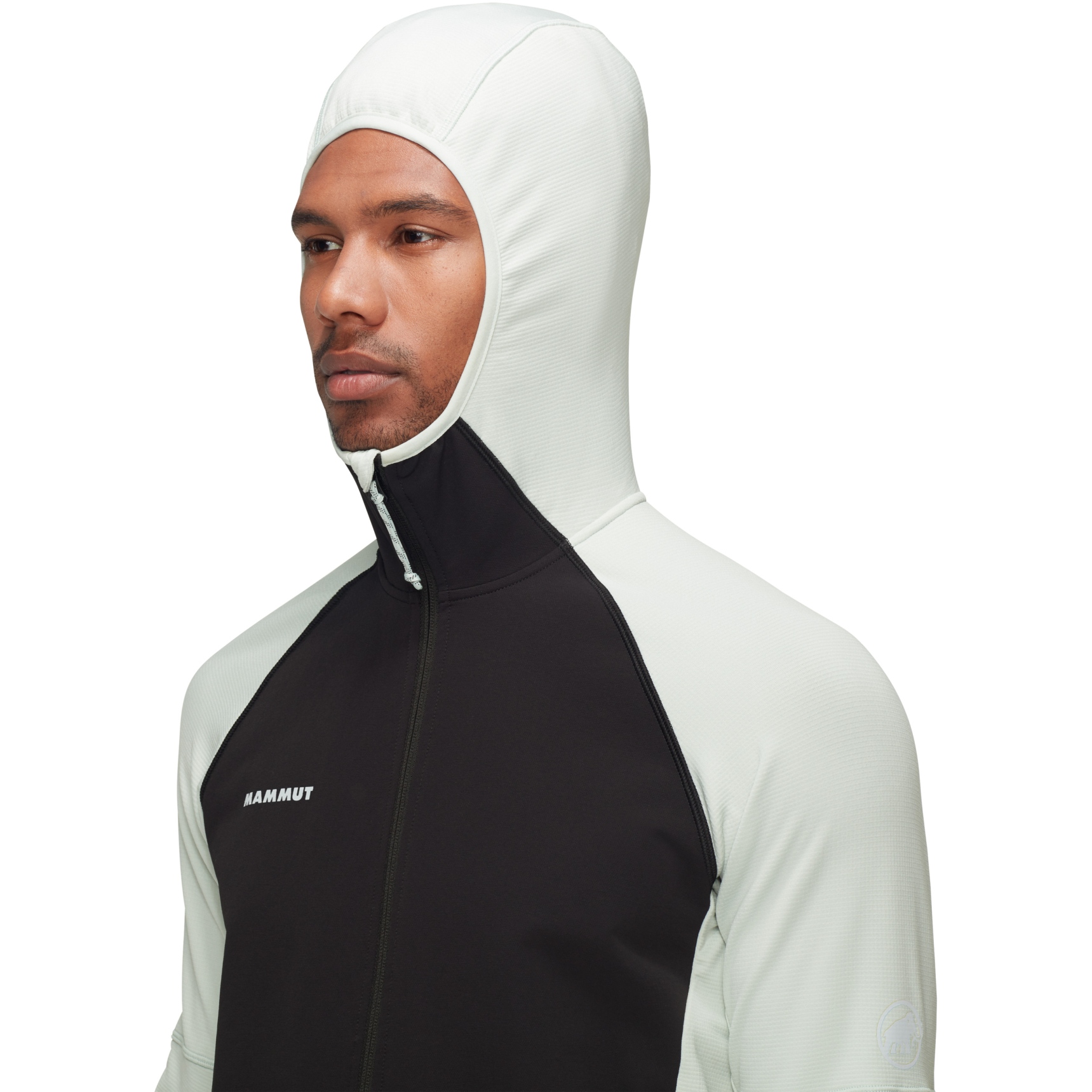 Mammut Massone Midlayer Hooded Jacket Men - silver sage