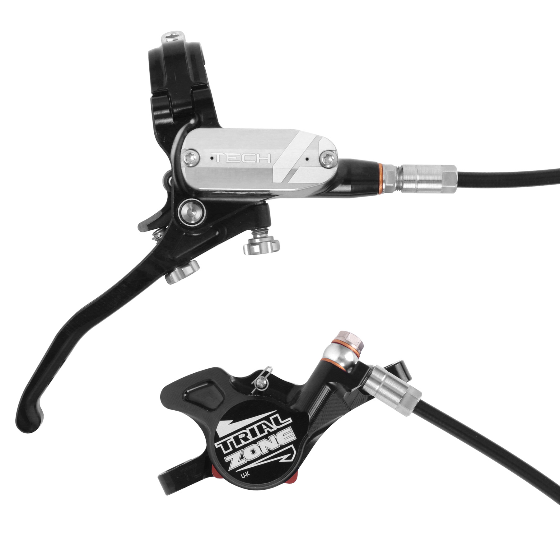 Picture of Hope Tech 4 Trial Zone No.9 Disc Brake - black/silver - Lever left