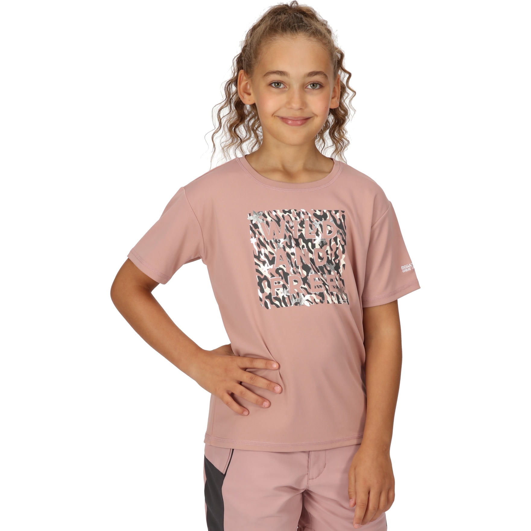 Picture of Regatta Alvarado VII T-Shirt Kids - Dusky Rose 9B8