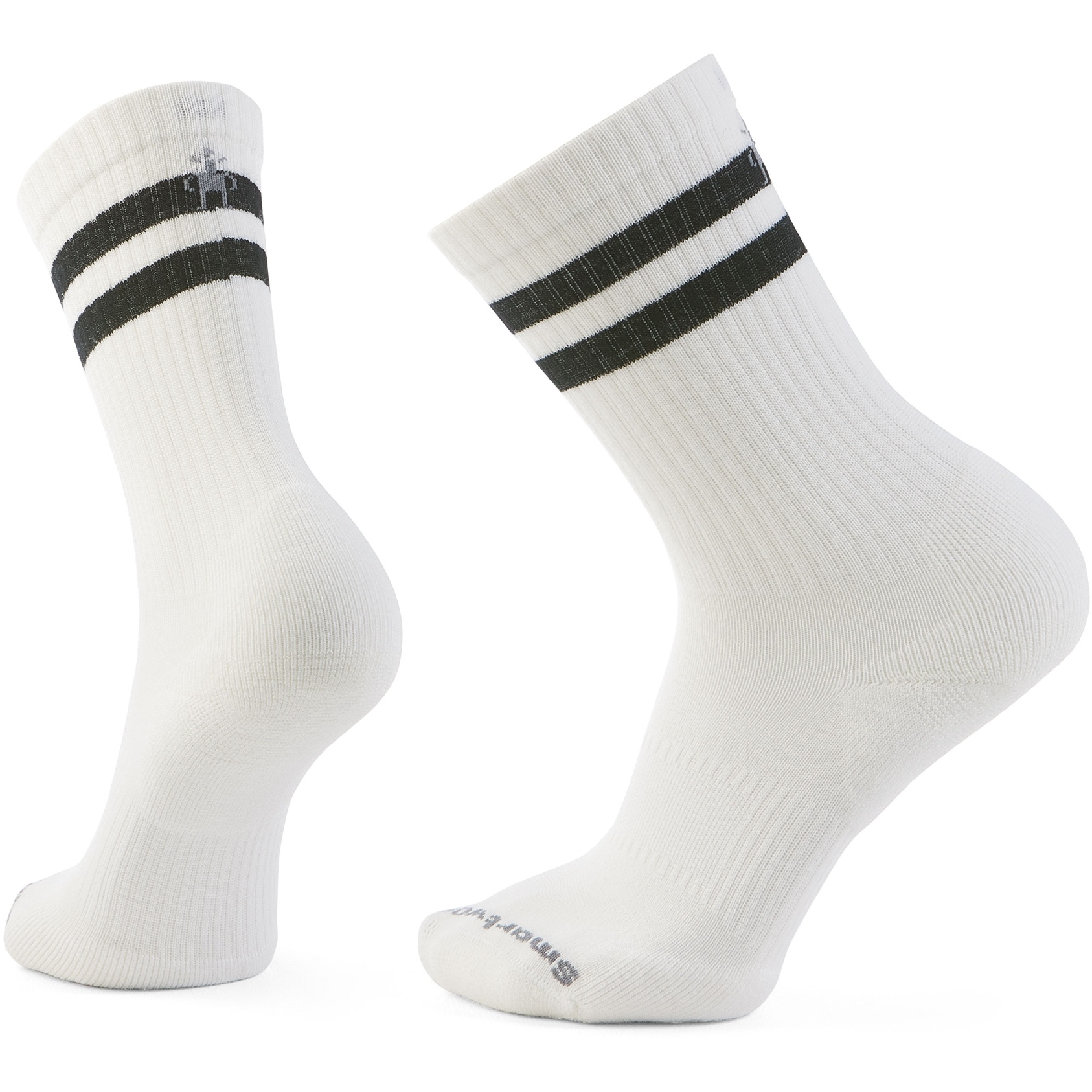 Image of SmartWool Everyday Athletic Striped Crew Socks - 122 white