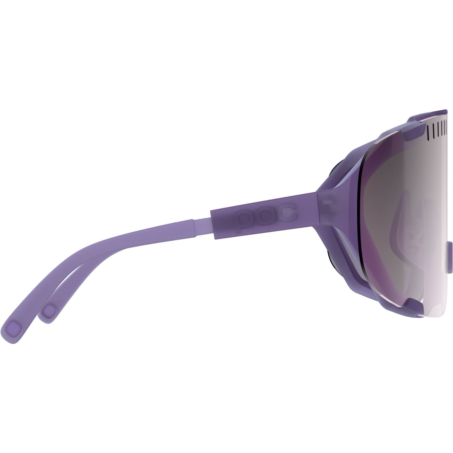 POC Devour Glasses - Mirror Lens - Sapphire Purple Translucent /  Violet/Silver