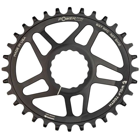 Picture of Wolf Tooth Elliptical Direct Mount Boost Chainring for Race Face Cinch - HyperGlide+ 12-speed - black