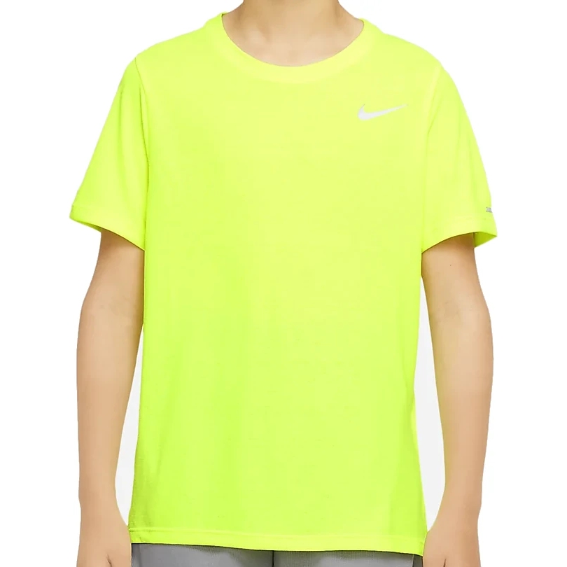 Детский спортивный топ Nike Dri-Fit Miler - volt DD3055-702
