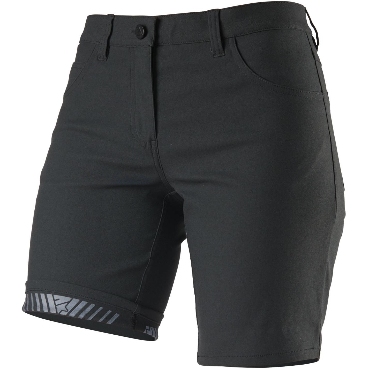 Picture of Zimtstern Pedalz Chino Women&#039;s Functional Casual Shorts - Pirate Black
