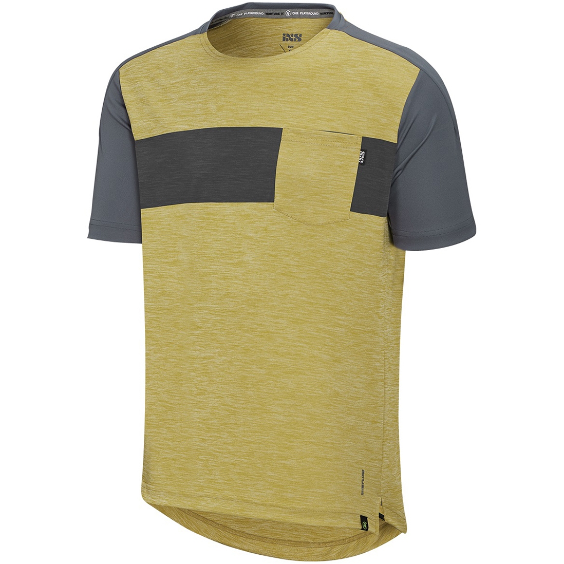 Picture of iXS Flow X Short Sleeve MTB Jersey Men - acacia/charcoal