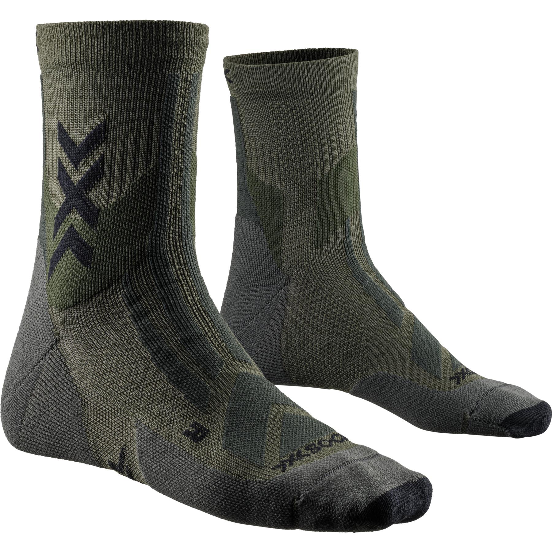 Picture of X-Socks Hike Discover Ankle Socks - dark sage/black