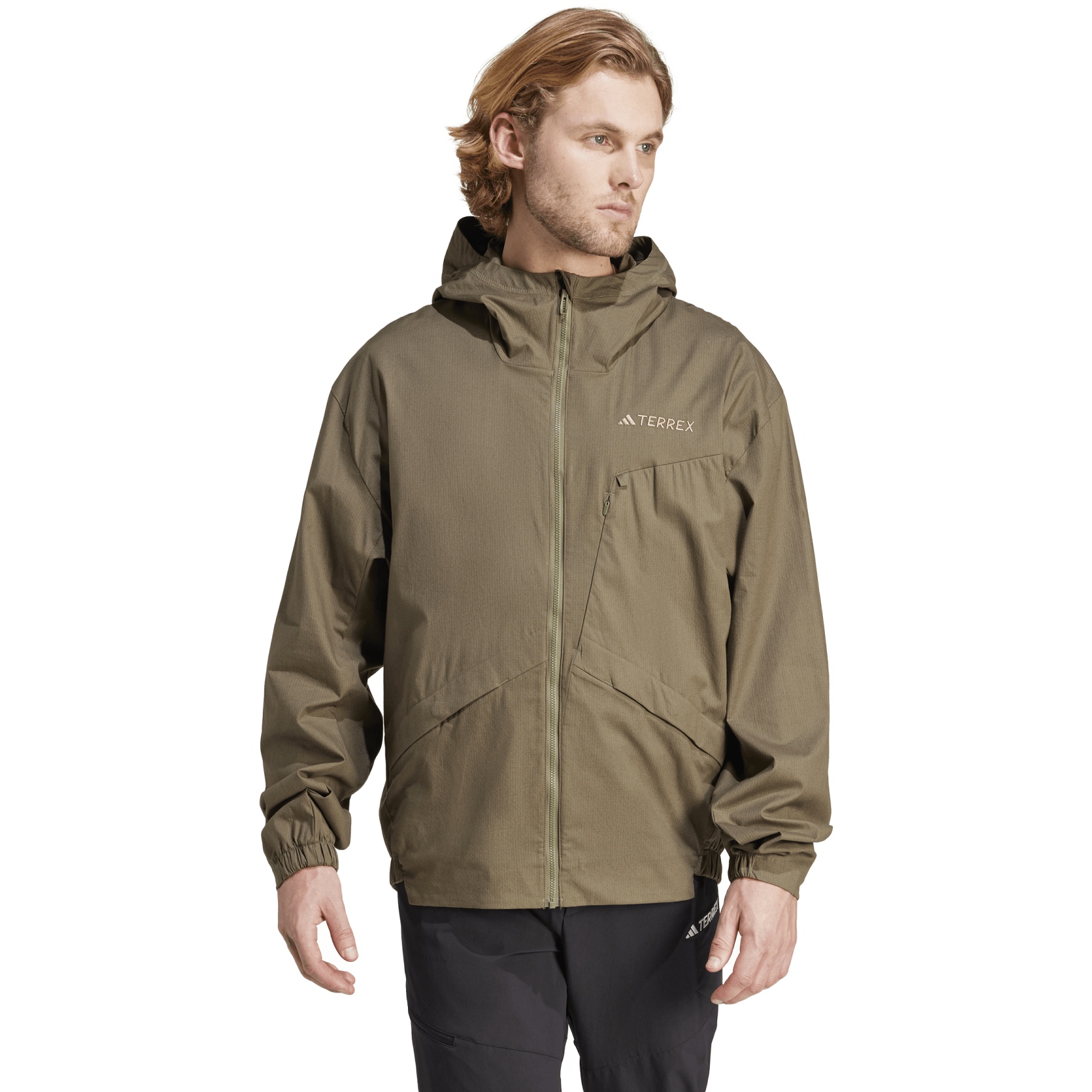 Produktbild von adidas Xploric Wind Jacket Men - olive strata IN4630