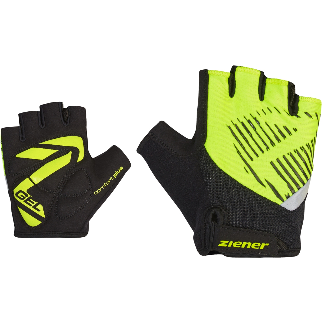 Picture of Ziener Cull Junior Bike Gloves - poison yellow