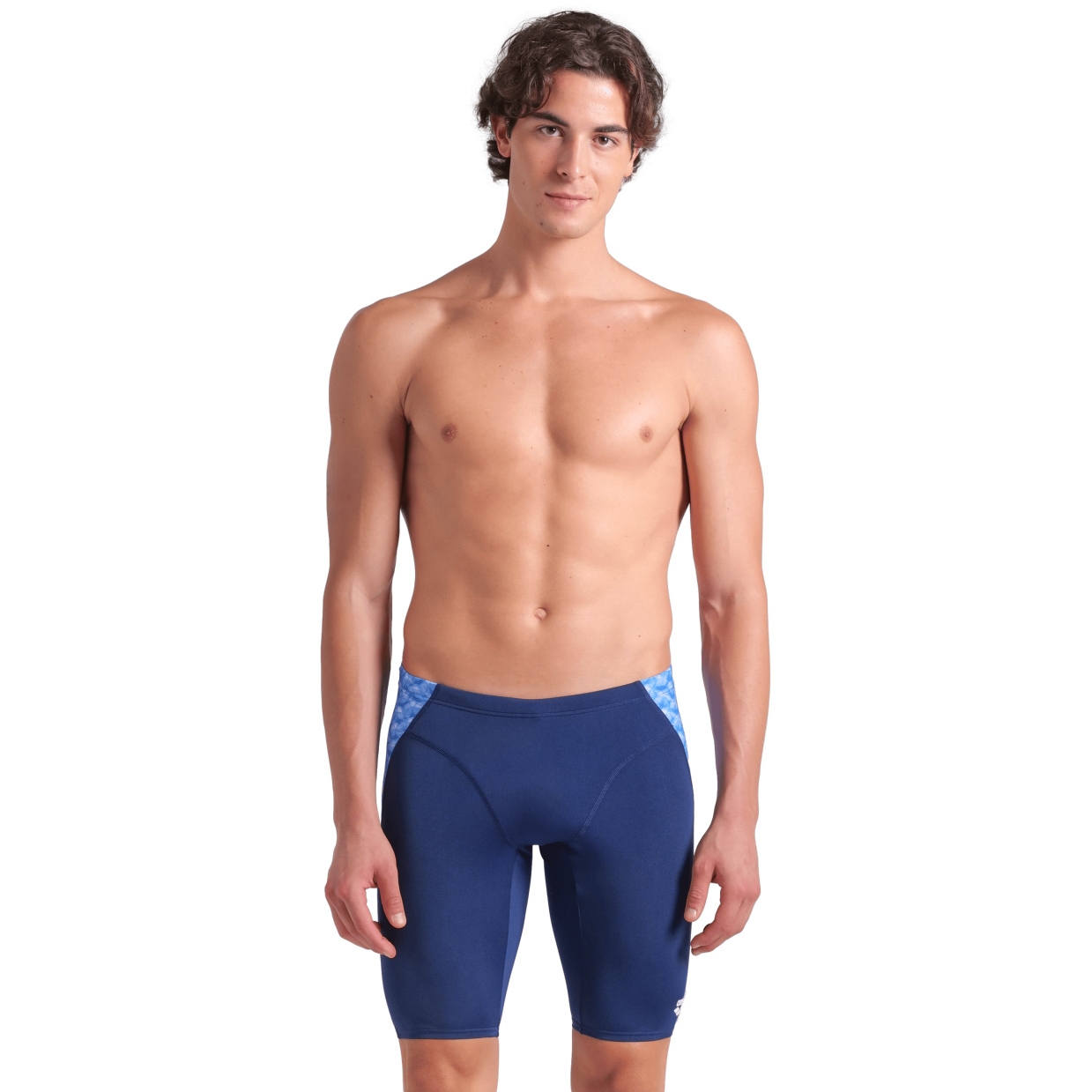 Zdjęcie: arena Performance Monogram Swim Jammer Men - Navy/Blue Mutlti
